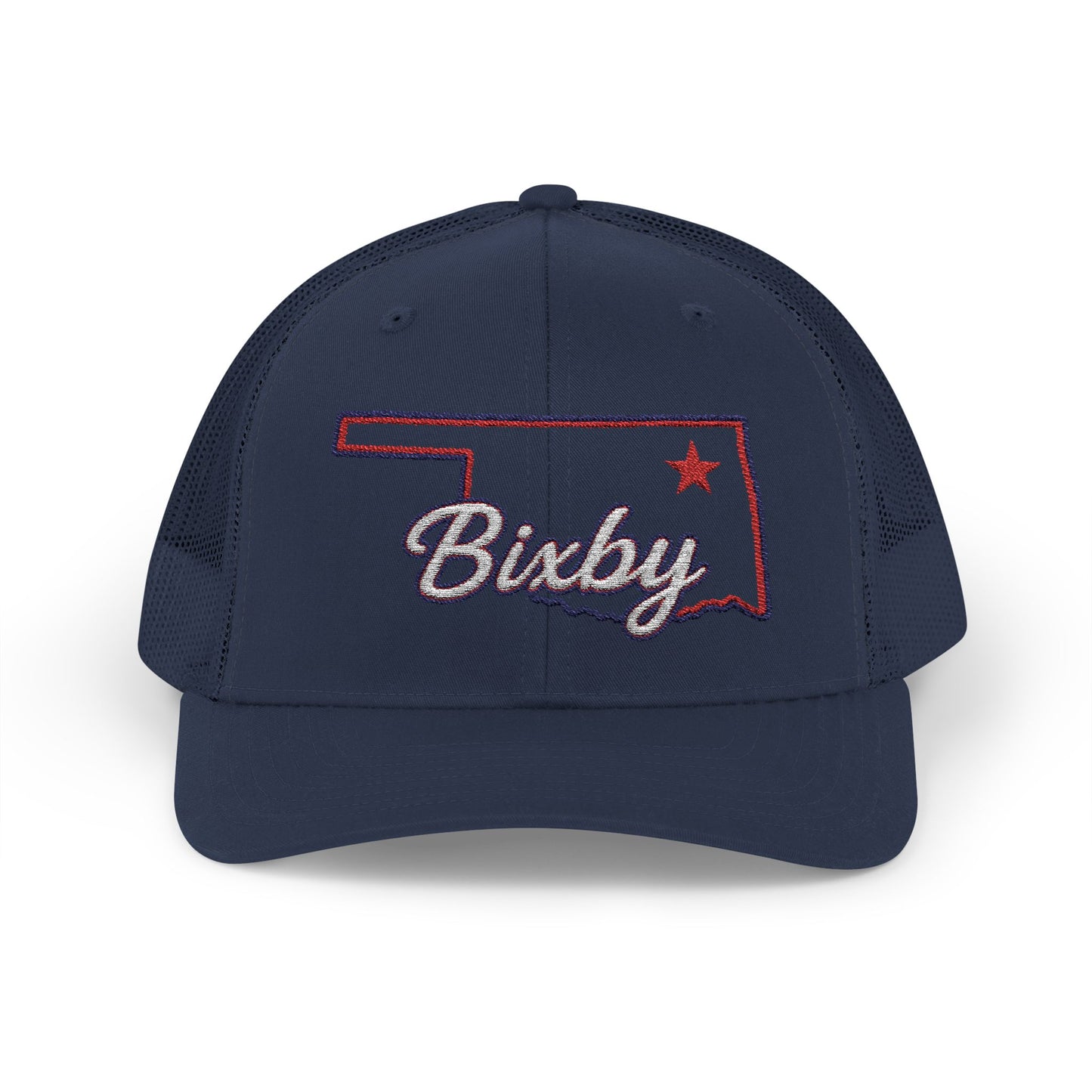 Bixby OK Embroidered Trucker Snapback Hat