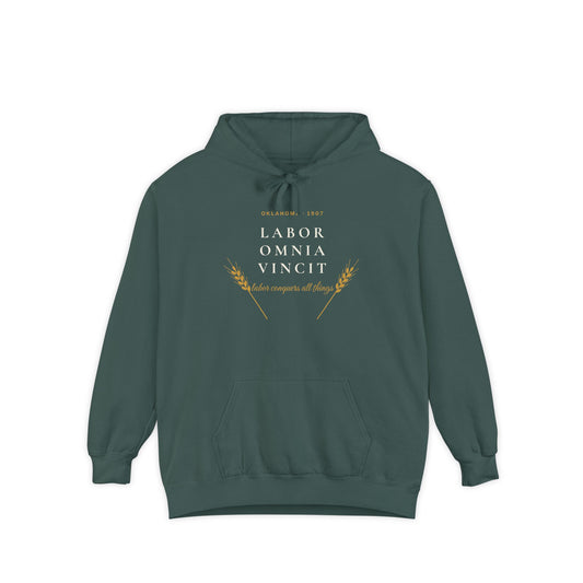 Labor Omnia Vincit Oklahoma Hoodie | Comfort Colors