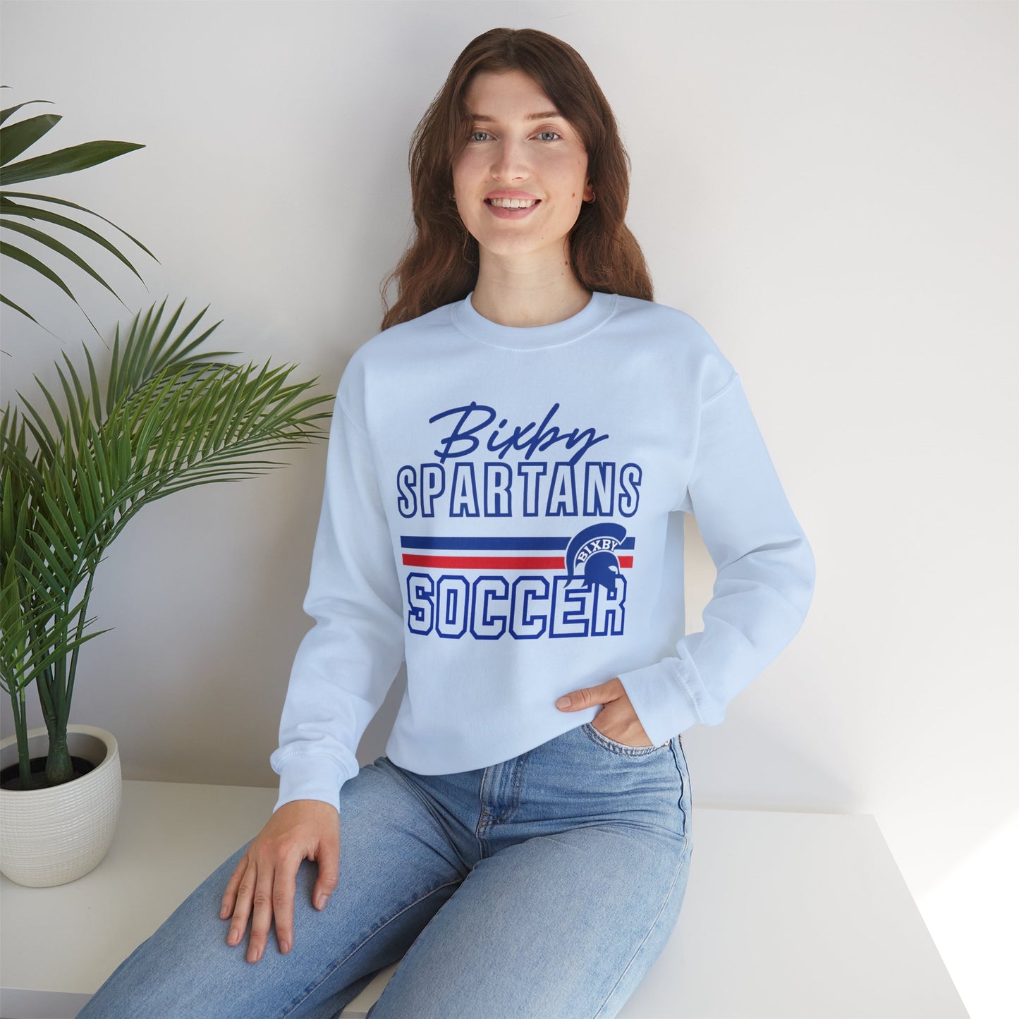 Bixby Spartans Soccer Gildan Sweatshirt