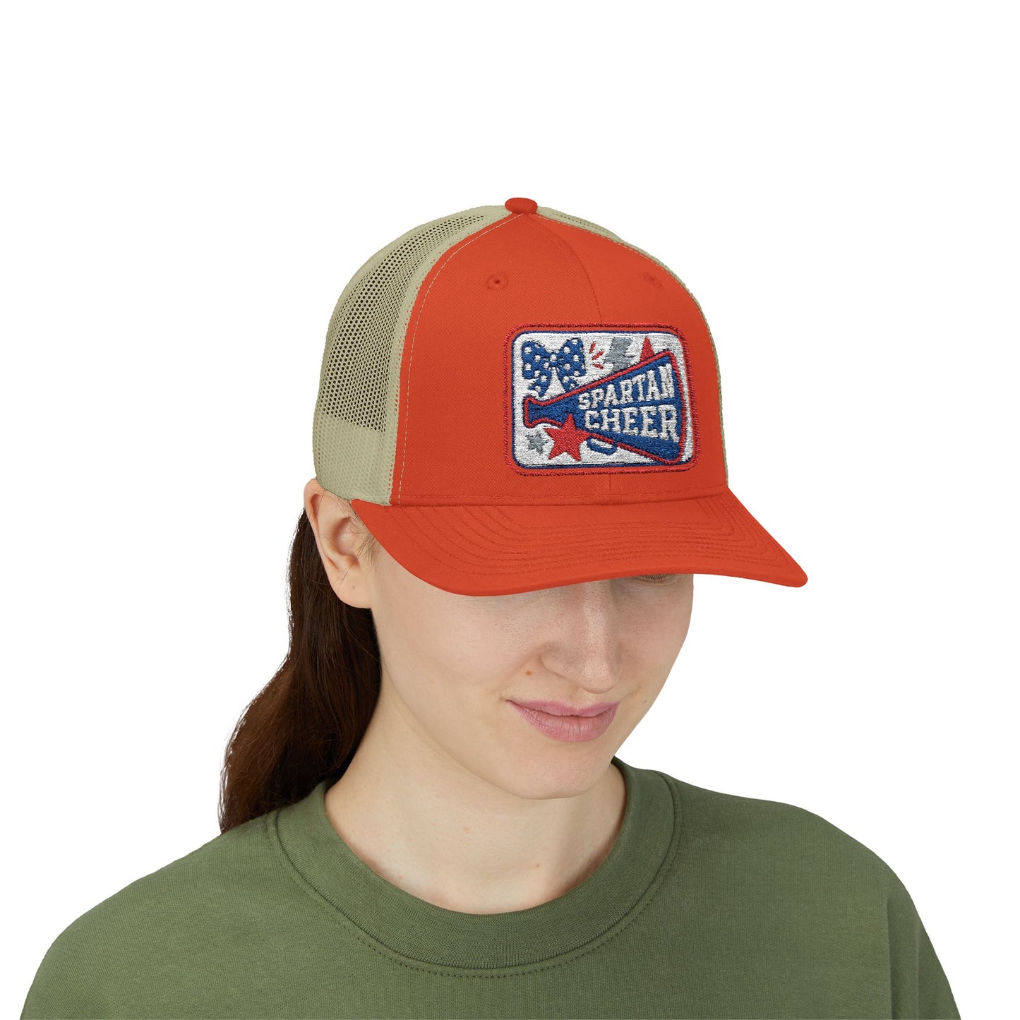 Spartan Cheer Embroidered Trucker Snapback