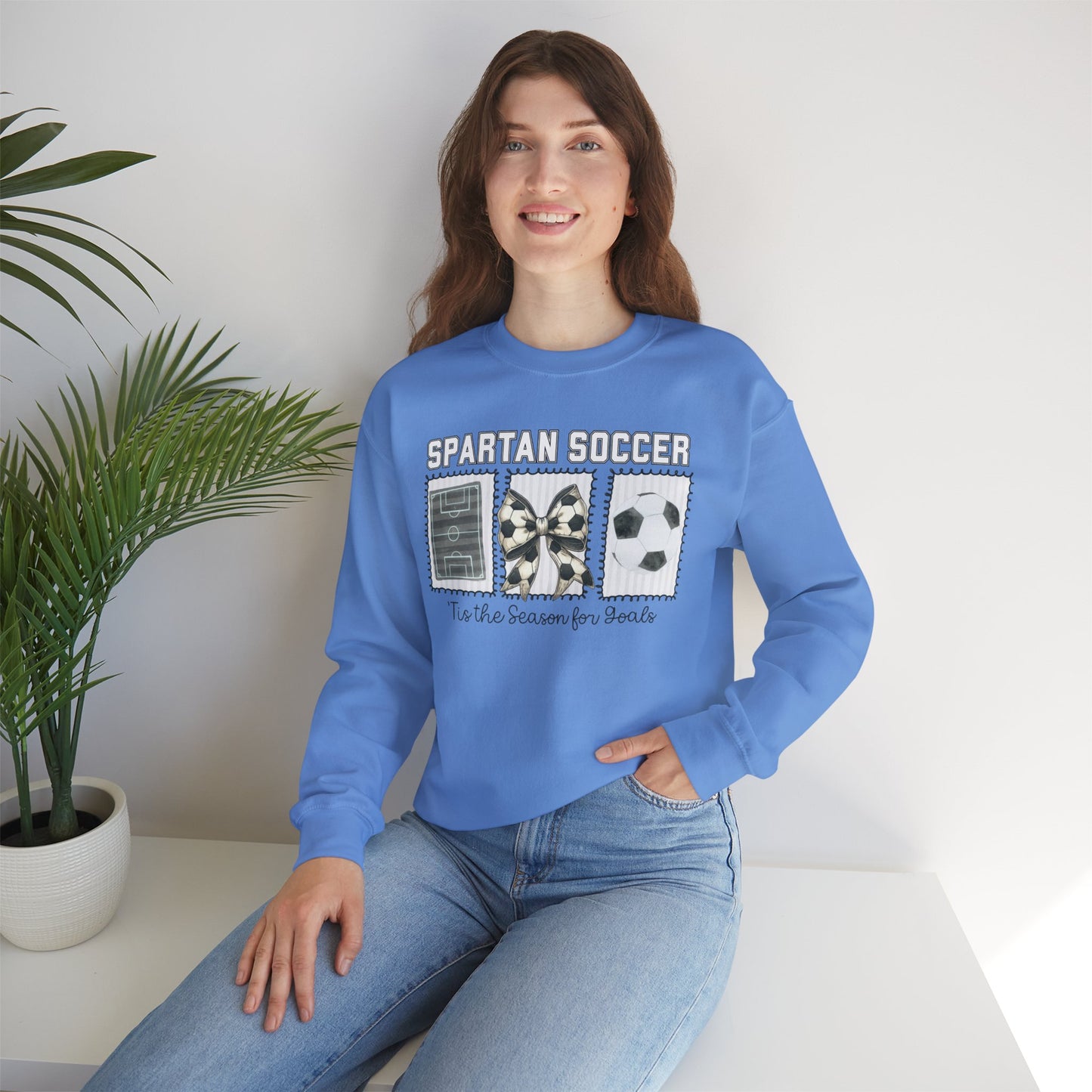 Spartan Tis The Season For Goals Gildan Sweatshirt