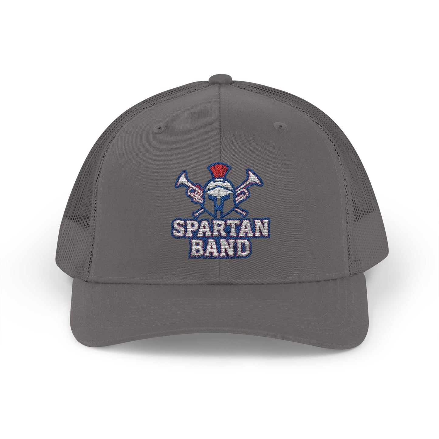 Spartan Band Embroidered Trucker Snapback