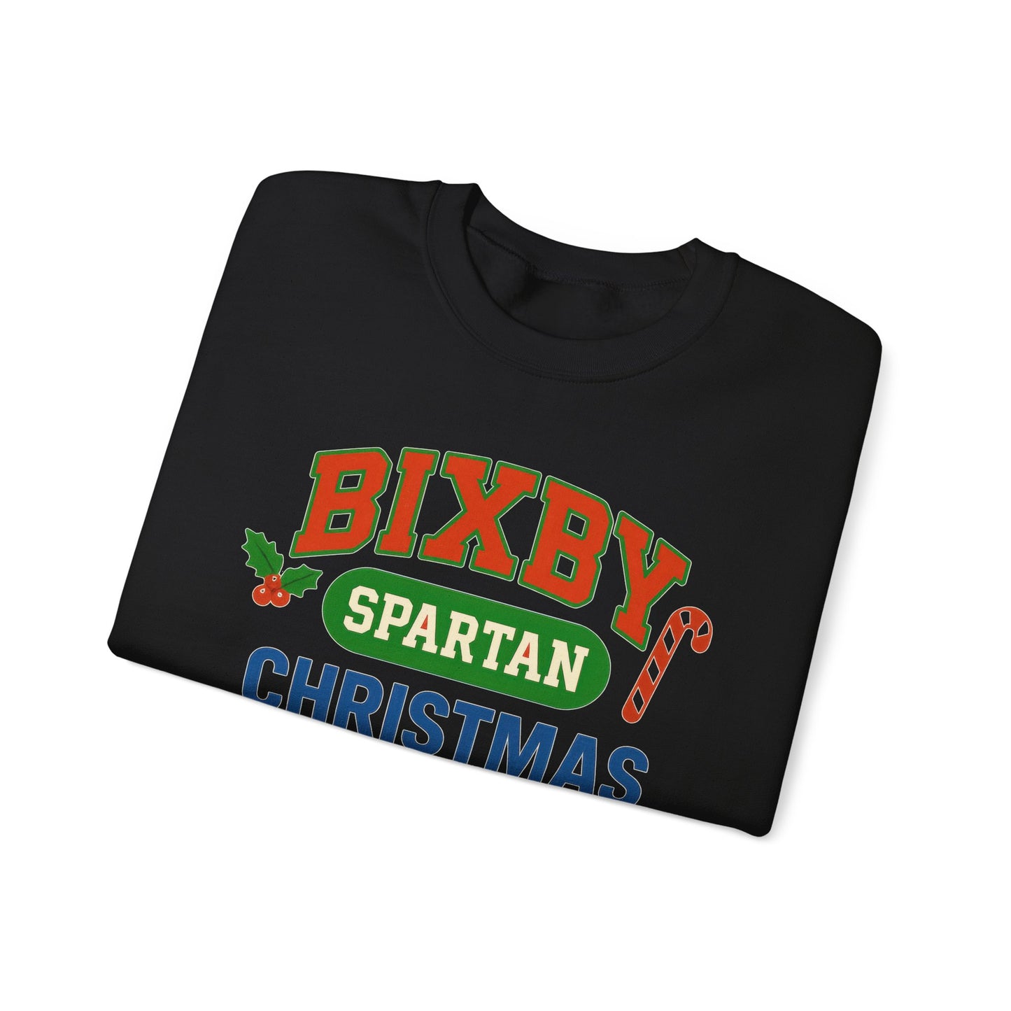 Bixby Spartans Christmas Decor Gildan Sweatshirt