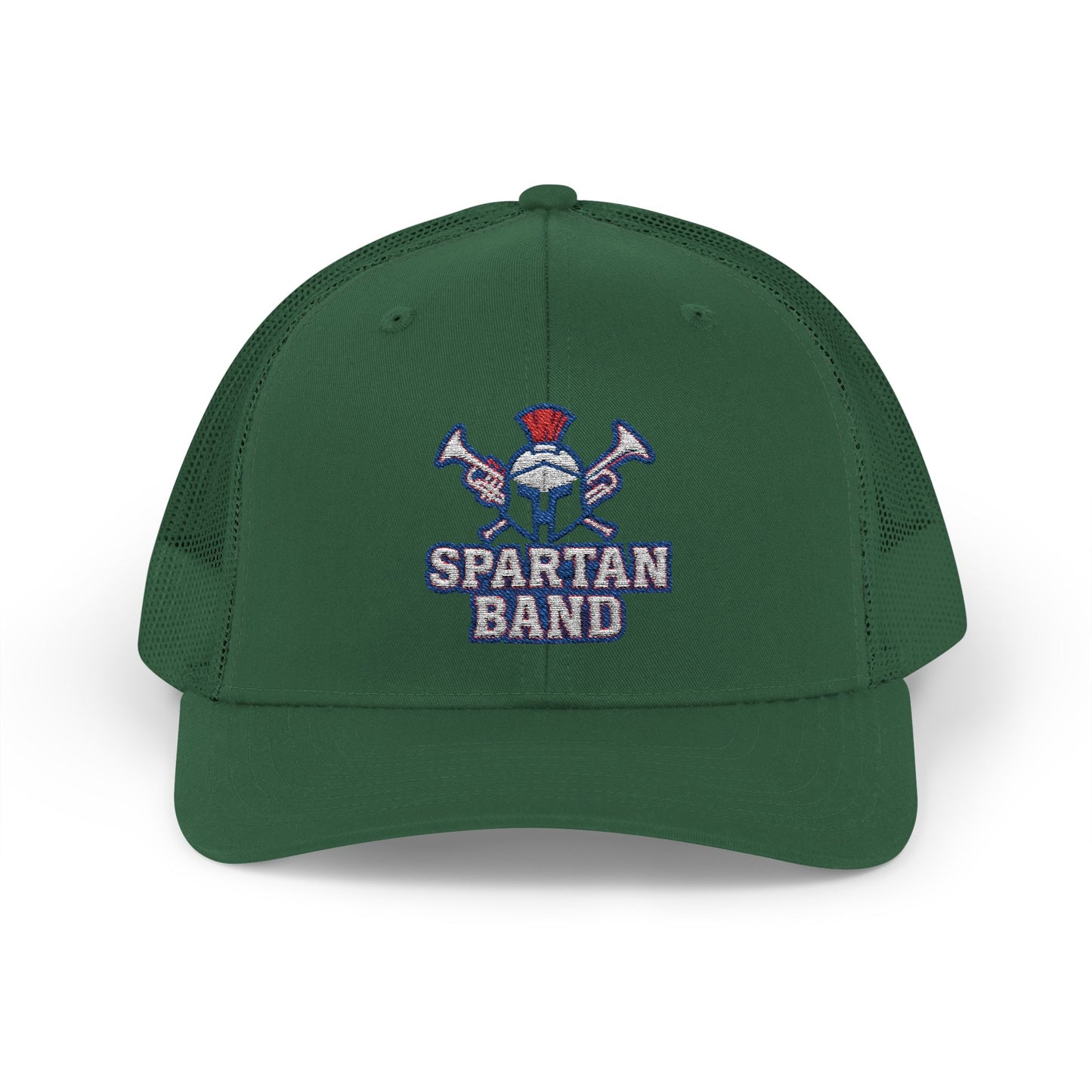 Spartan Band Embroidered Trucker Snapback