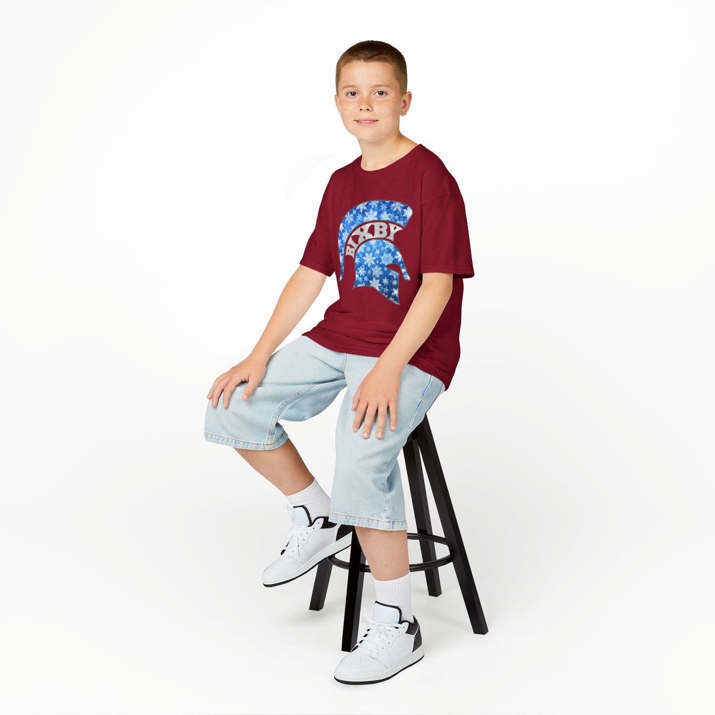 Bixby Spartan Winterfrost Youth Gildan Tee