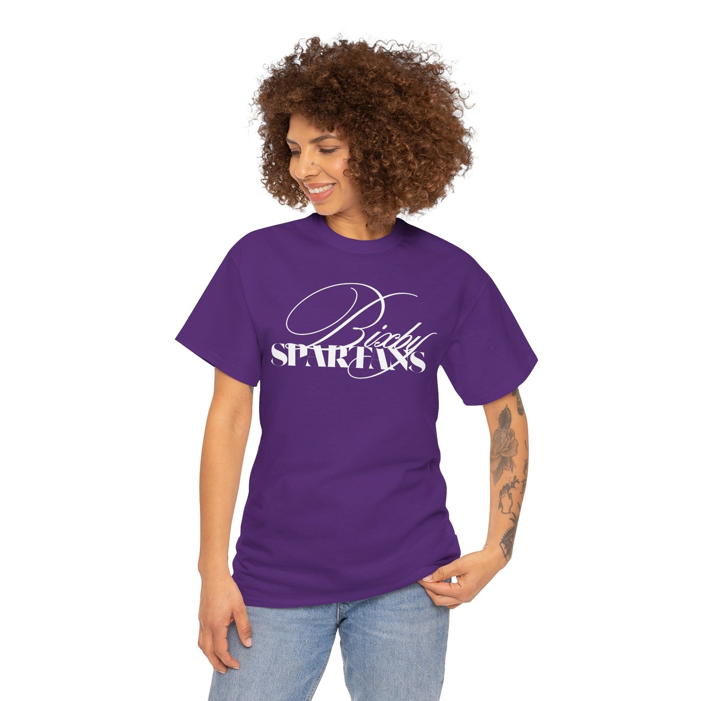 Bixby Spartans Cursive Gildan Tee