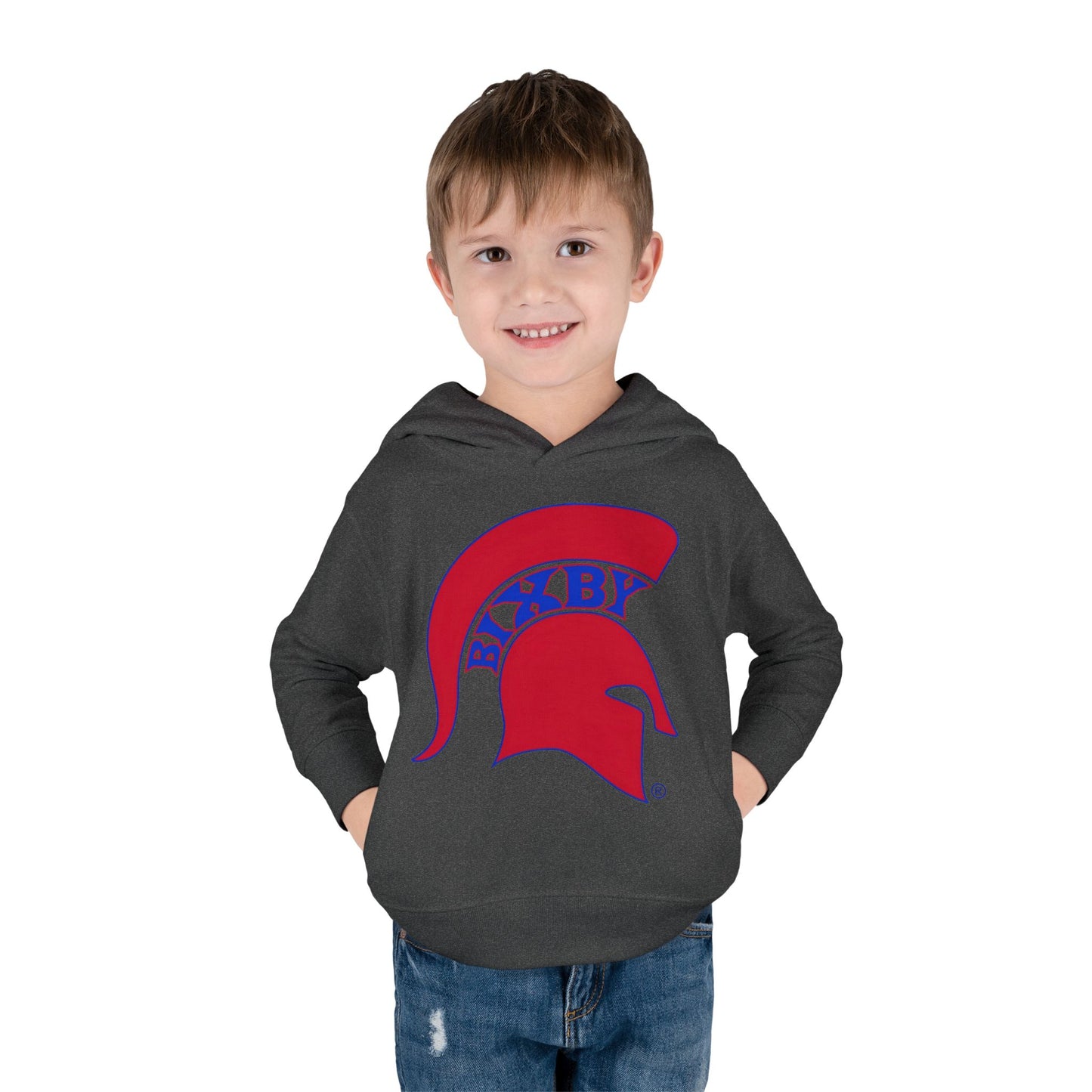 Bixby Spartans Blue Logo Toddler Rabbit Skins Hoodie