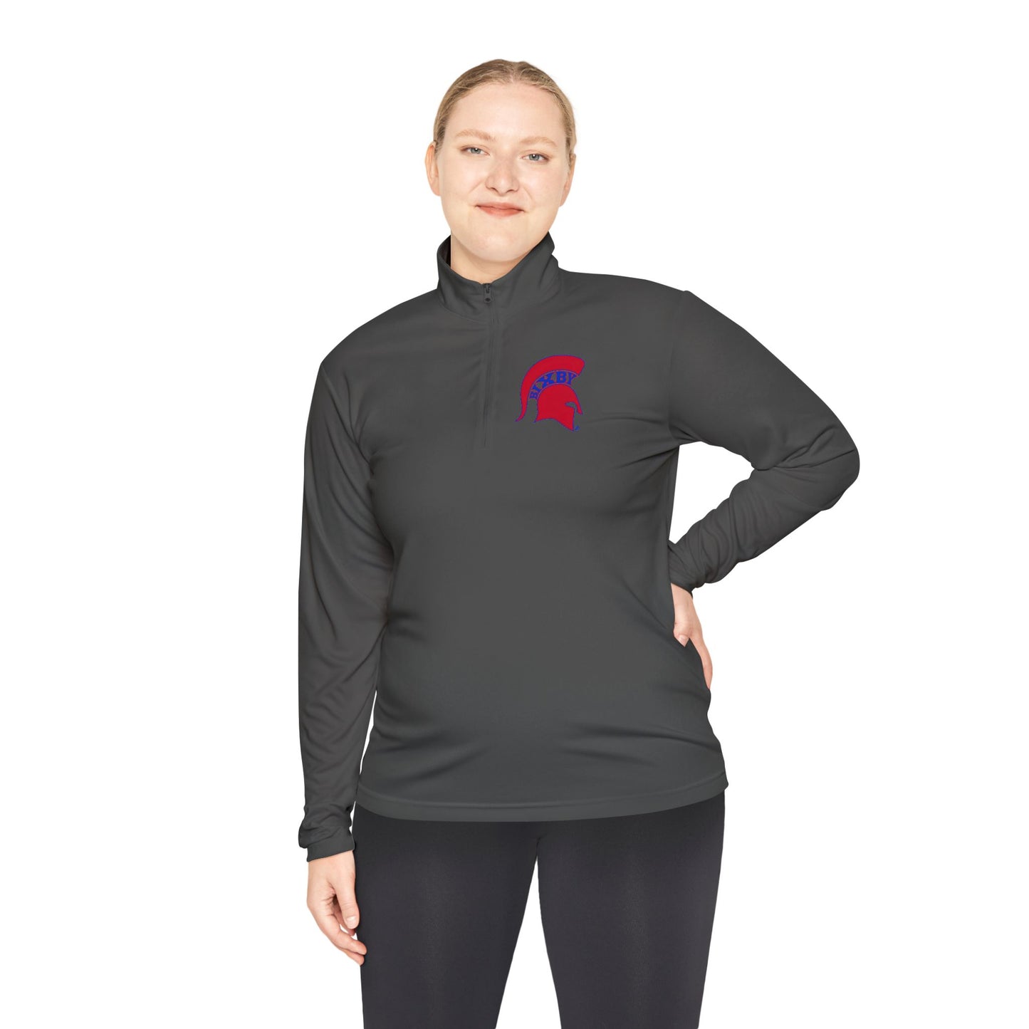 Spartan Red Logo Quarter-Zip Pullover