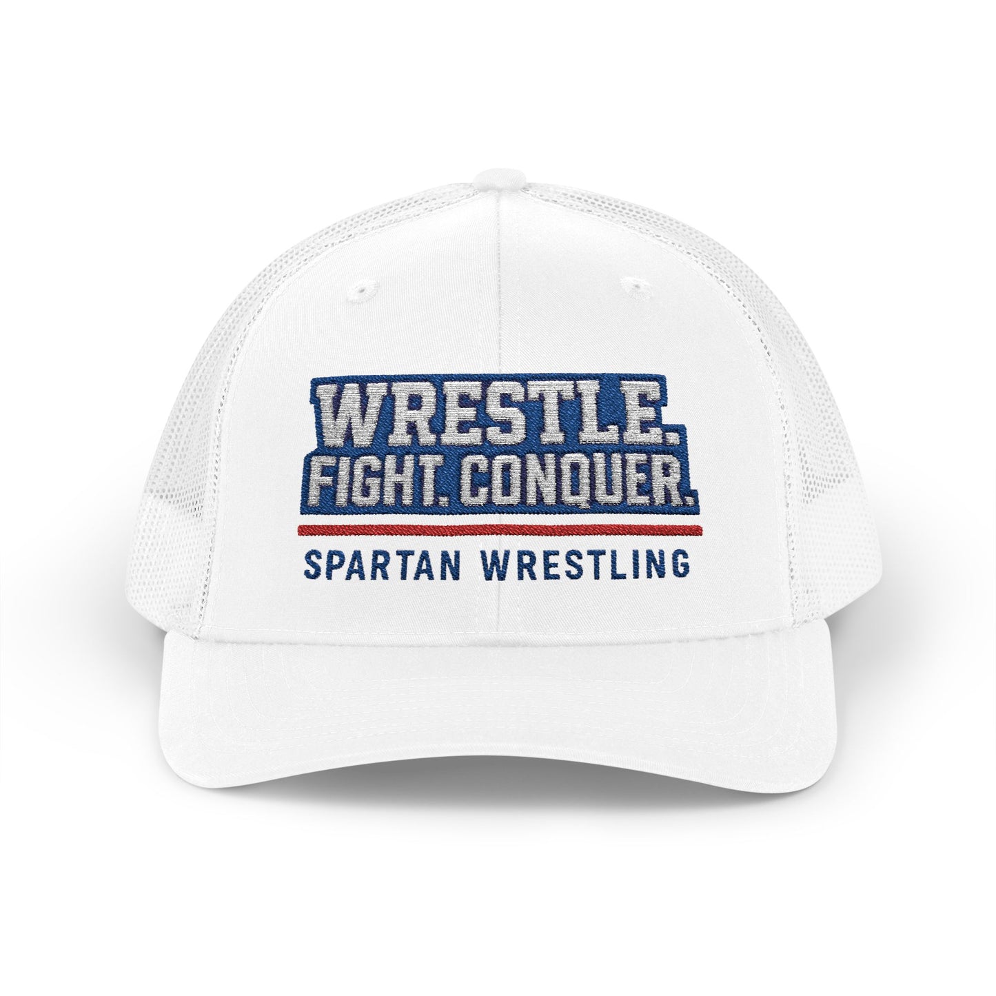 Spartan Wrestle. Fight. Conquer Trucker Snapback