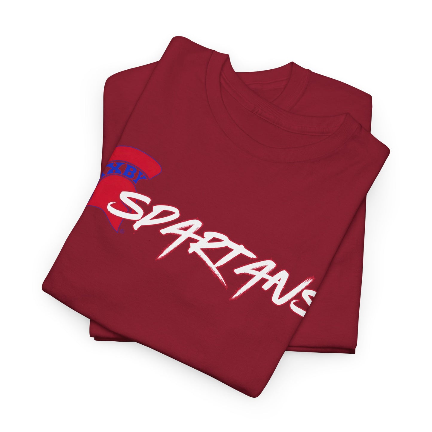 Spartans Blue Logo Gildan Tee