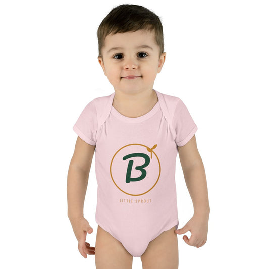 Little Sprout Bixby Baby Rib Bodysuit in Ballerina