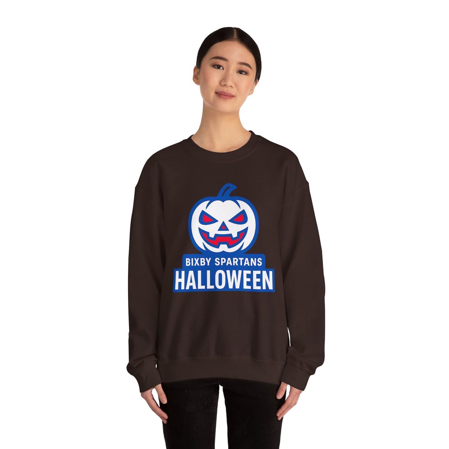 Bixby Spartans Halloween Gildan Sweatshirt