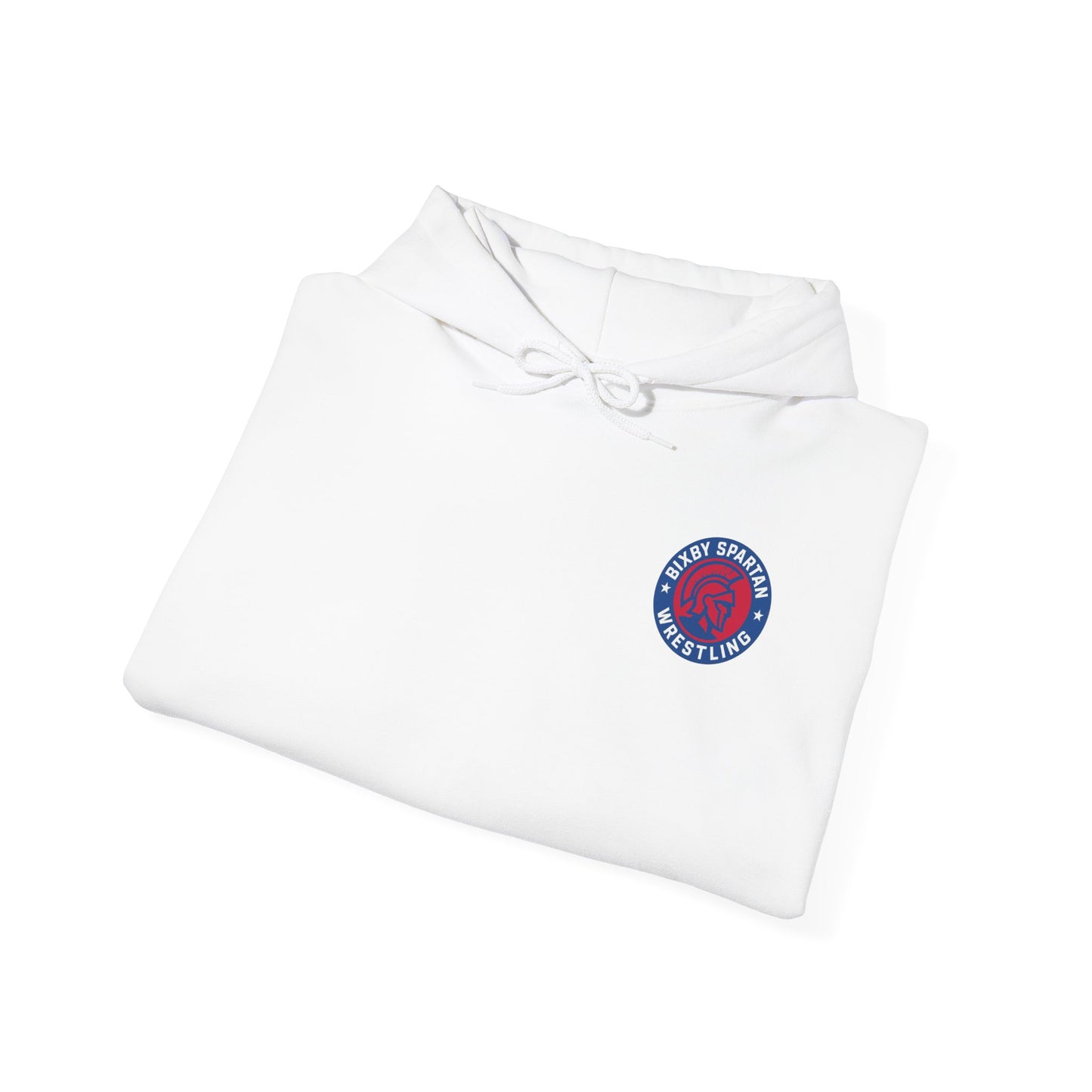 Raised On The Mat Spartan Wrestling Gildan Hoodie