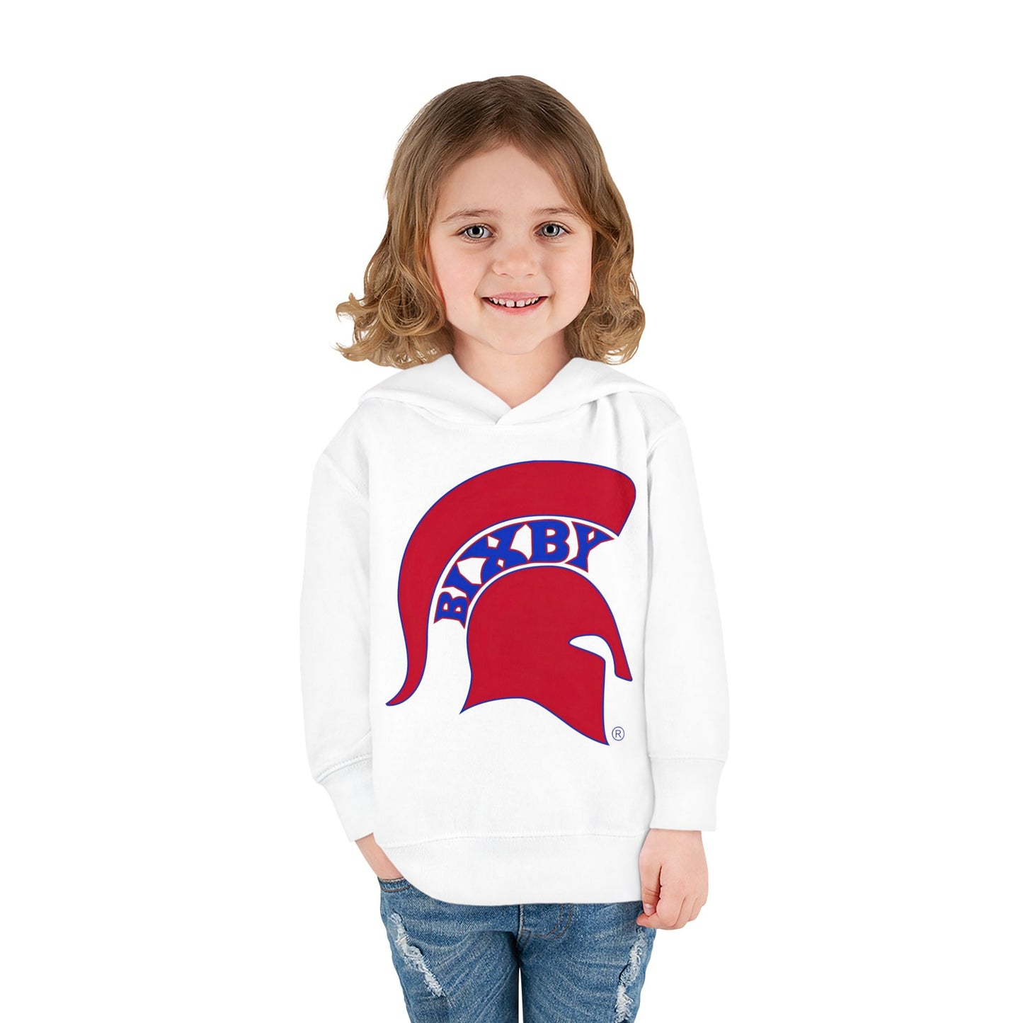 Bixby Spartans Blue Logo Toddler Rabbit Skins Hoodie