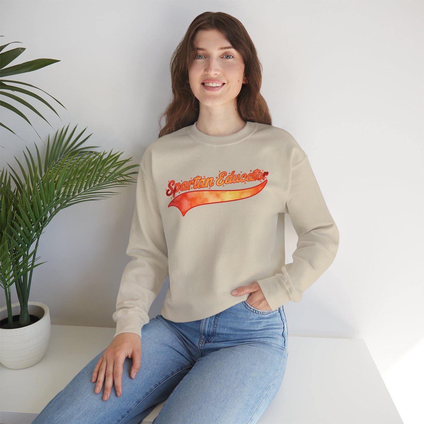 Spartan Educator Fall Design Gildan Sweatshirt