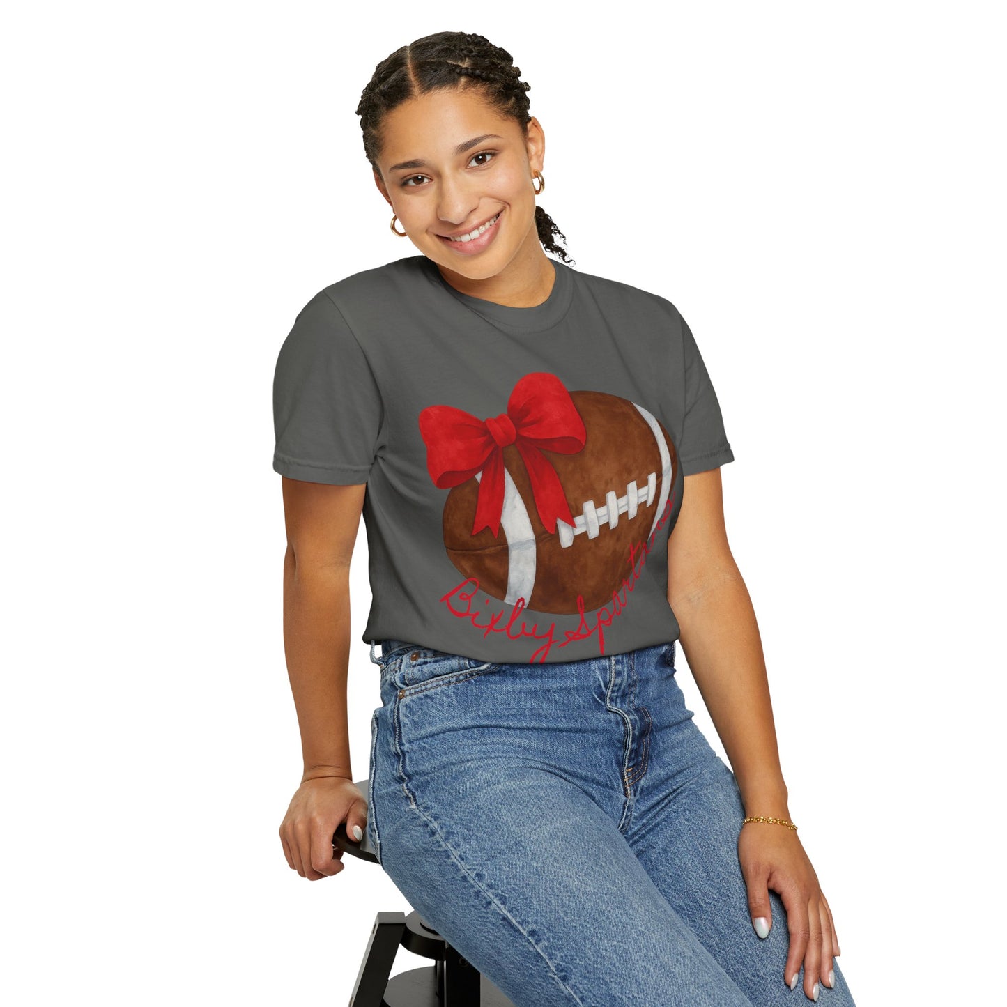 Cheer and Football Comfort Colors Tee
