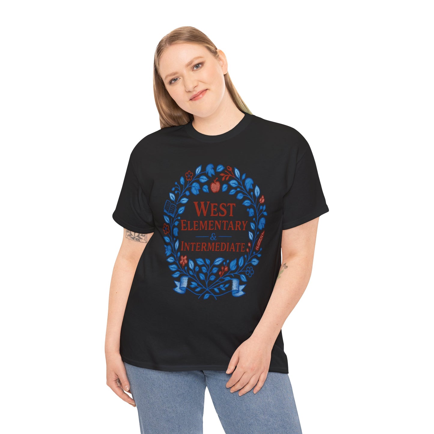Floral West Intermediate Spartan Gildan Tee