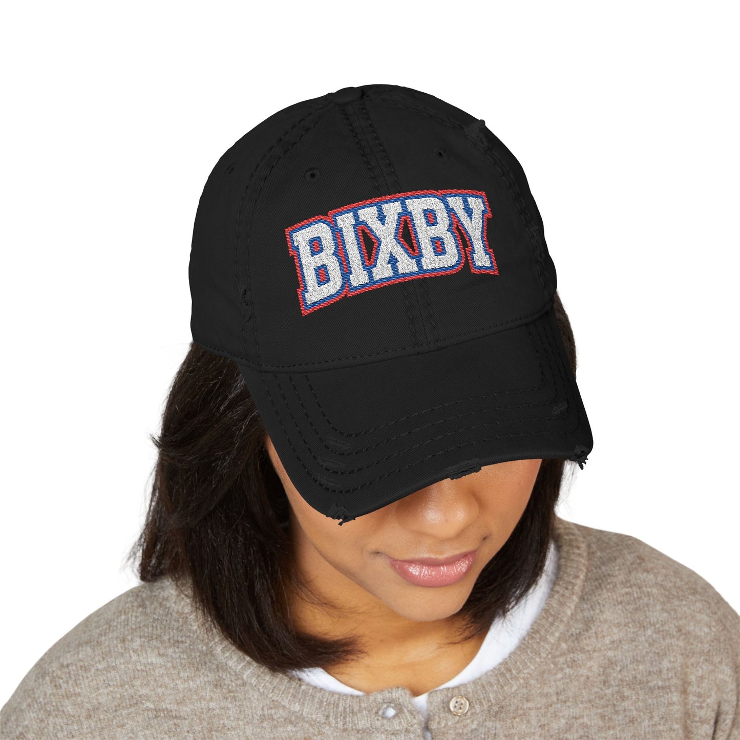 Bixby Embroidered Vintage Distressed Ballcap