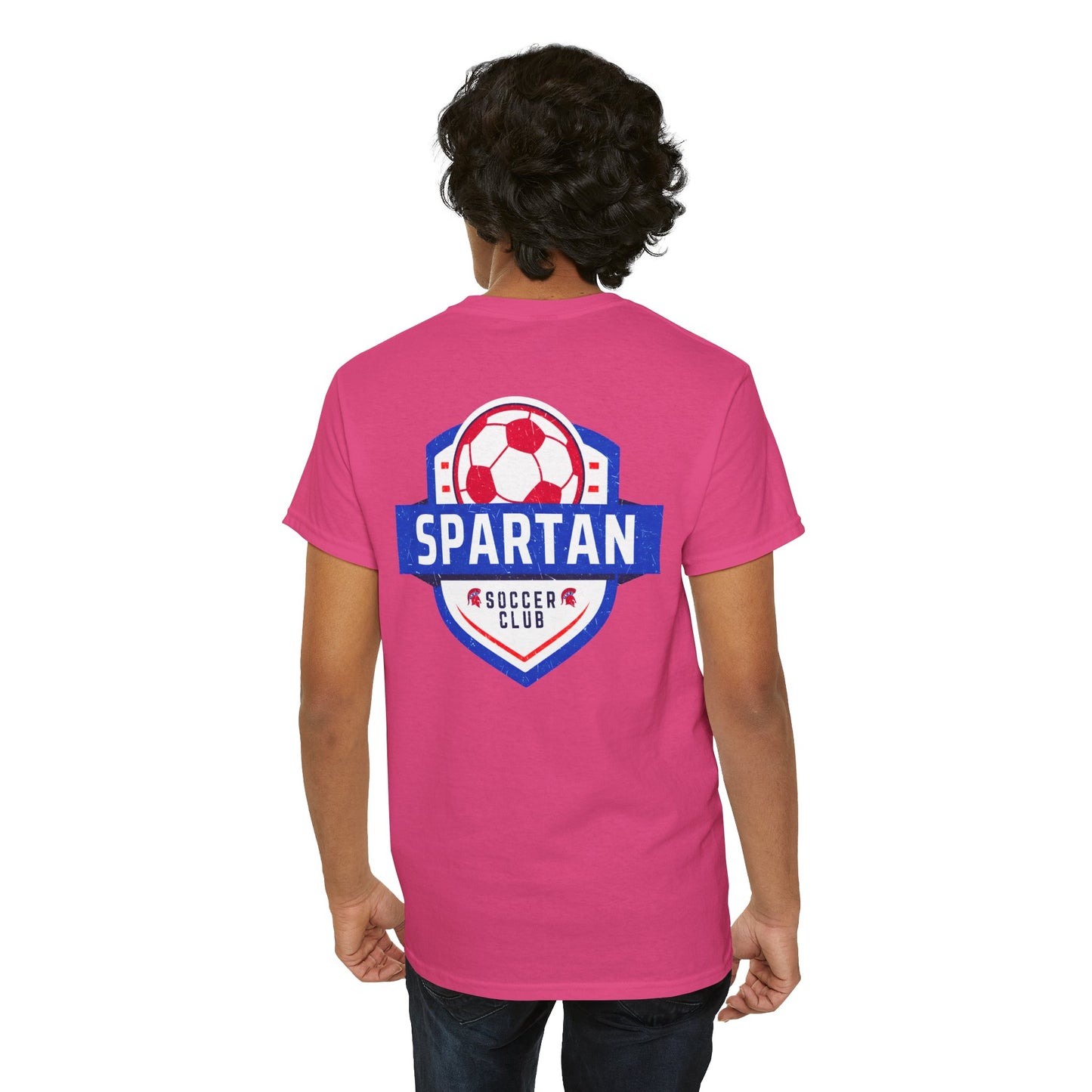 Spartan Soccer Club Distressed Crest Gildan Tee