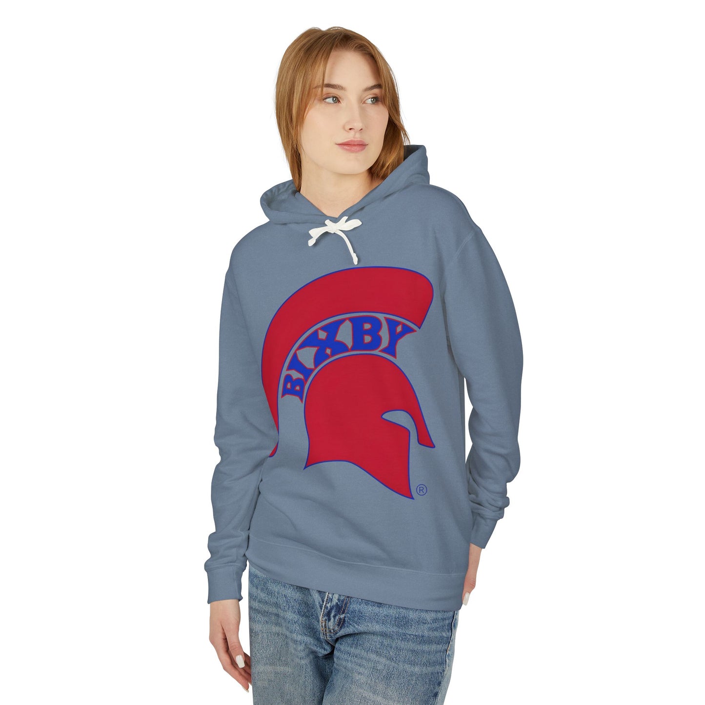 Bixby Spartan Red Logo Comfort Colors Hoodie