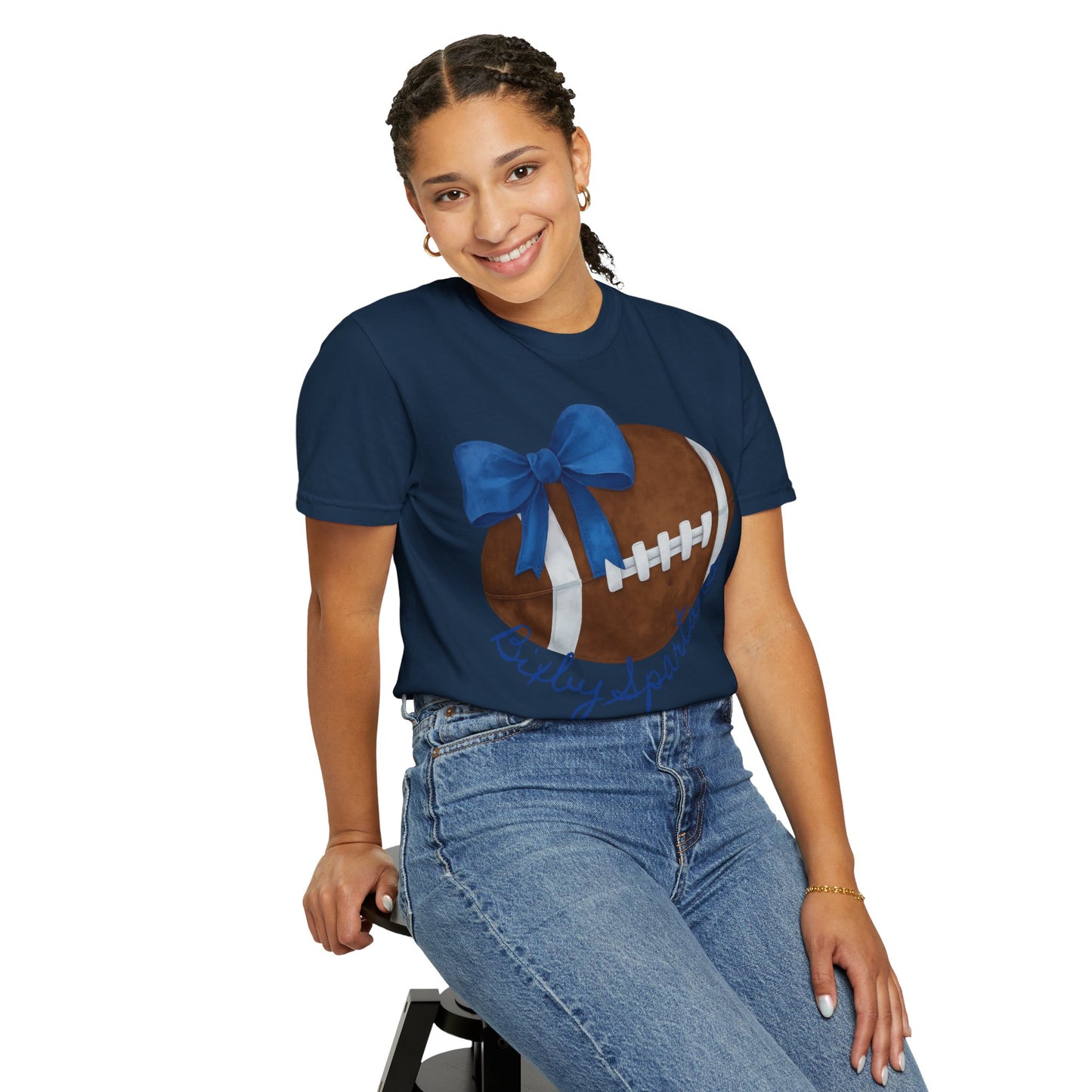 Cheer and Football Comfort Colors Tee