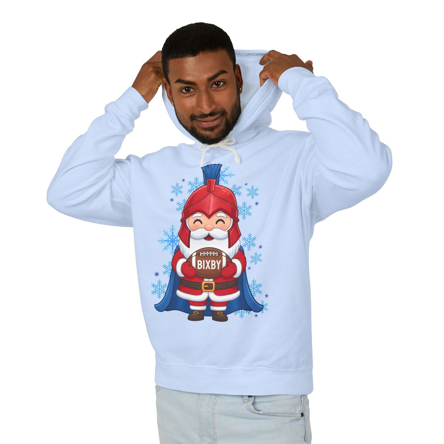 Spartan Football Santa Premium Comfort Colors Hoodie