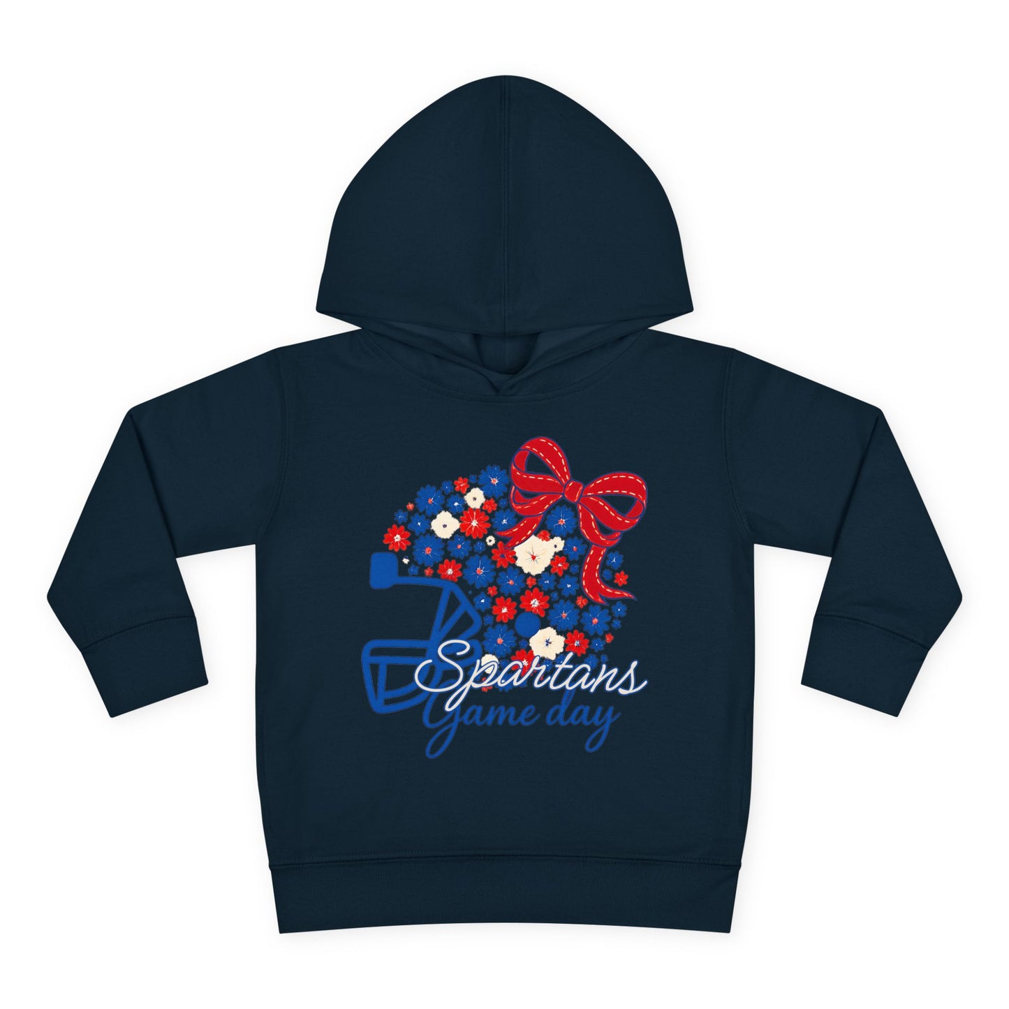 Bixby Spartans Floral Gameday Helmet Toddler Rabbit Skins Hoodie