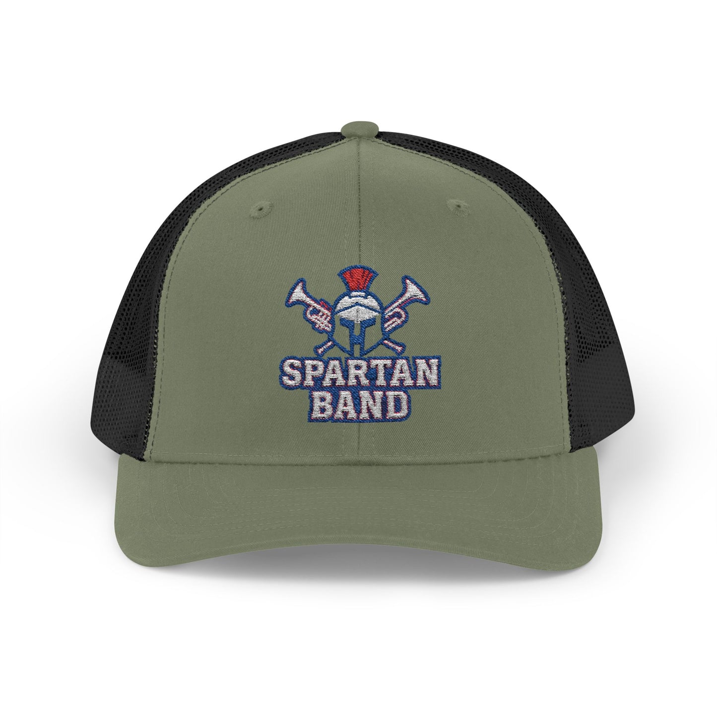 Spartan Band Embroidered Trucker Snapback