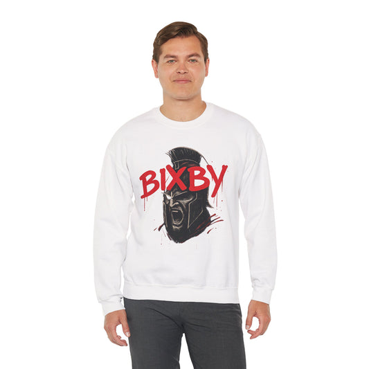 Bixby Spartan Helmet Chaos Gildan Sweatshirt