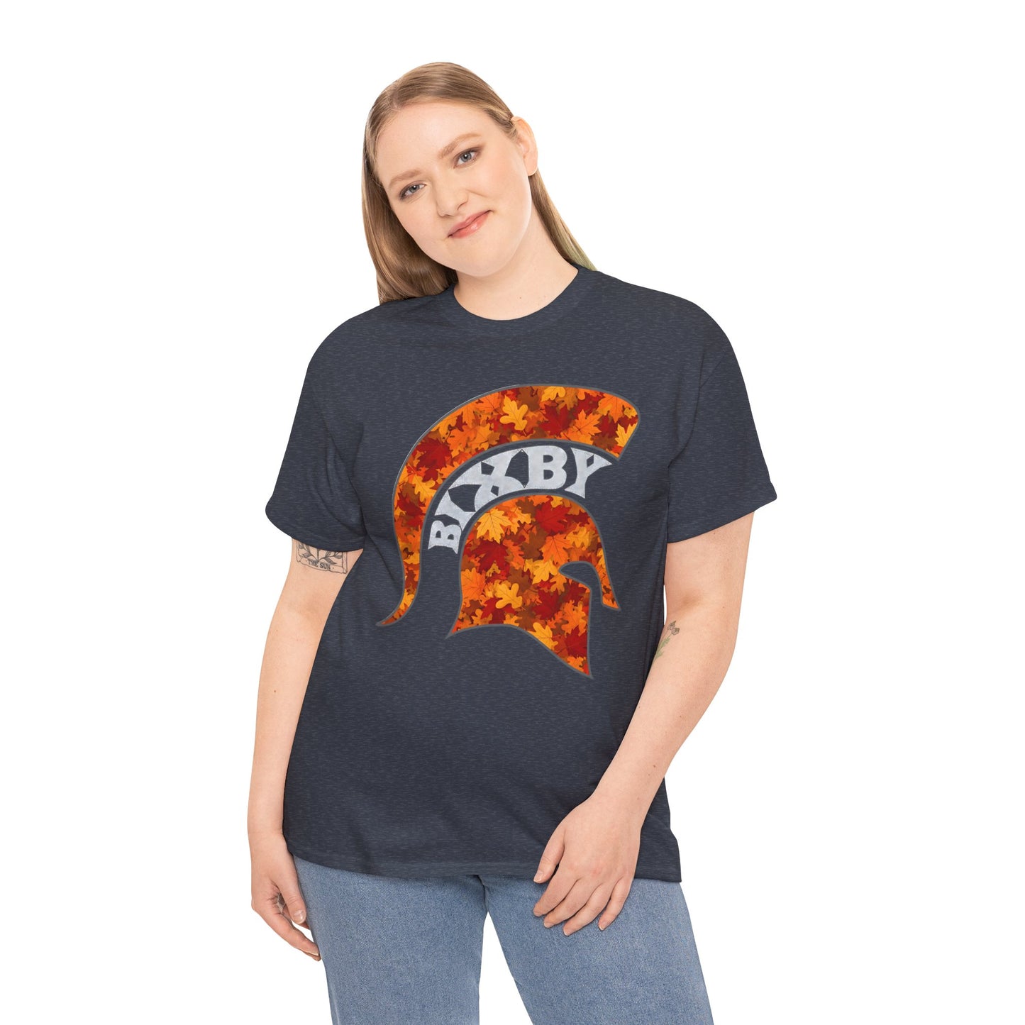 Bixby Spartan Fall Helmet Gildan Tee
