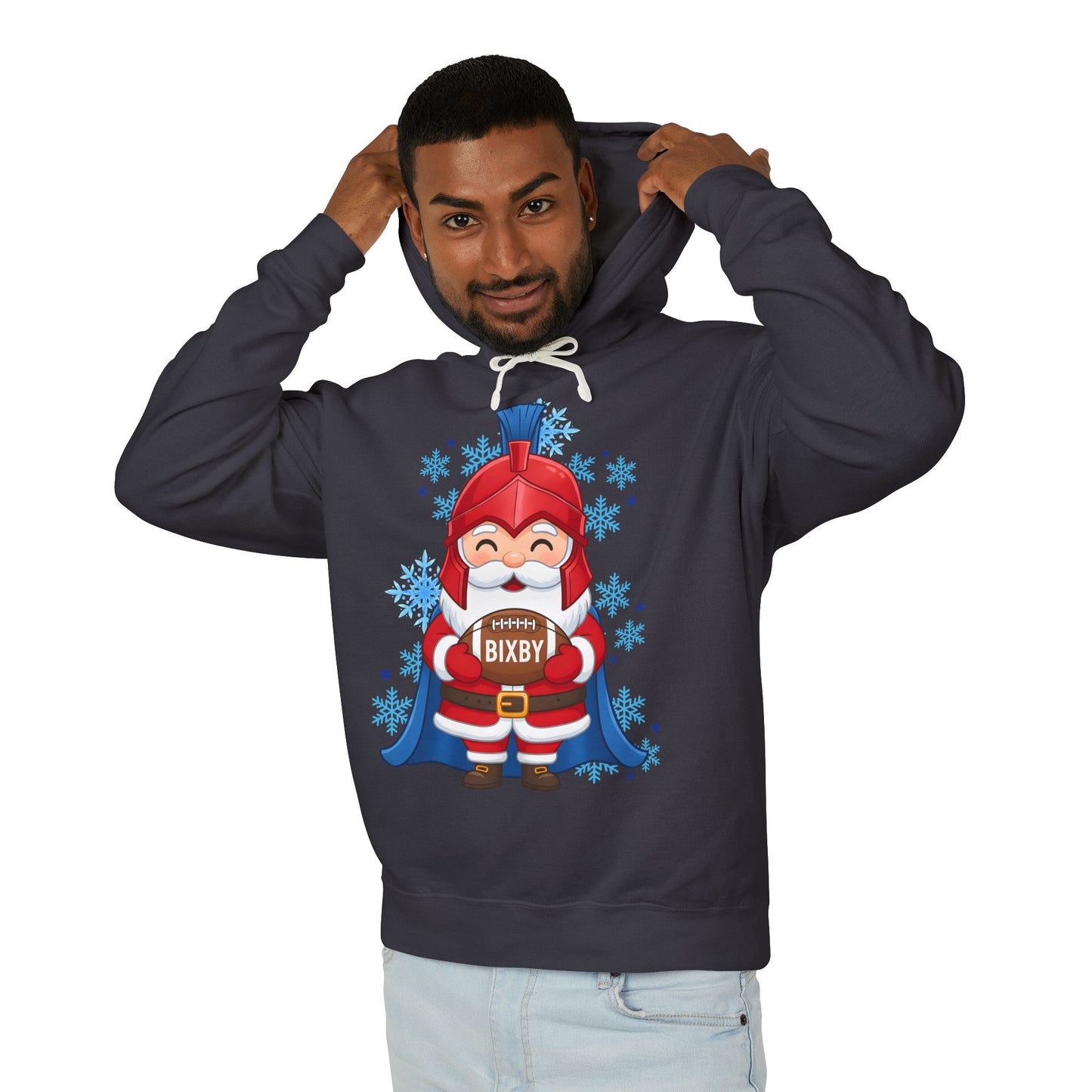 Spartan Football Santa Premium Comfort Colors Hoodie