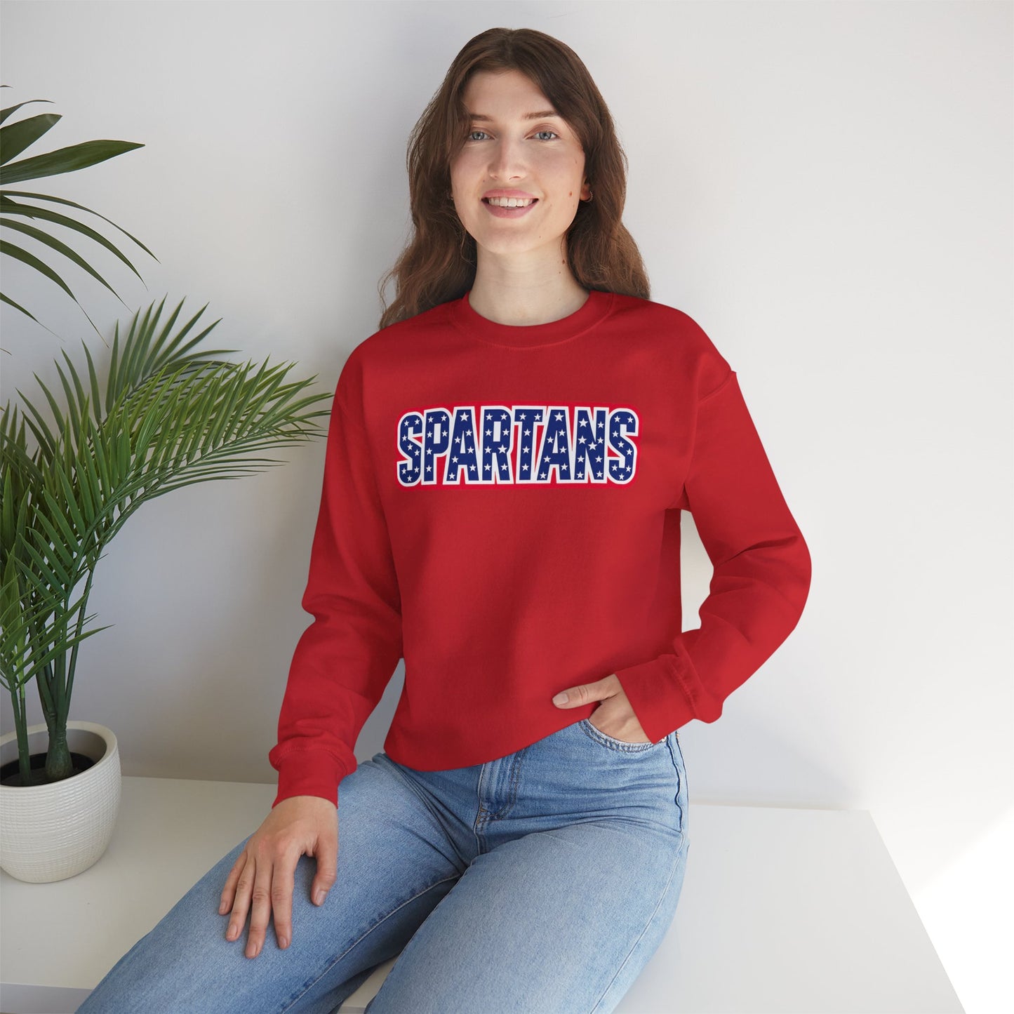 Spartans Patriotic Gildan Sweatshirt