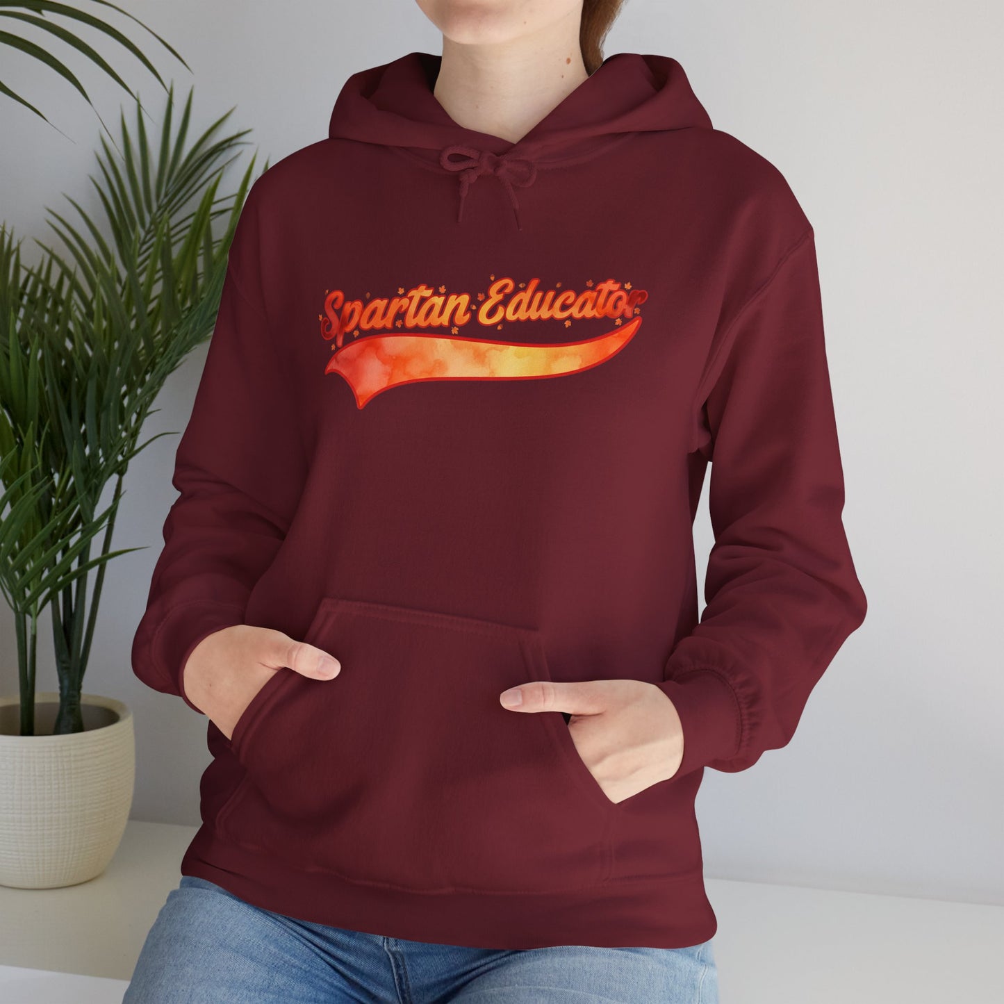 Spartan Educator Fall Design Gildan Hoodie
