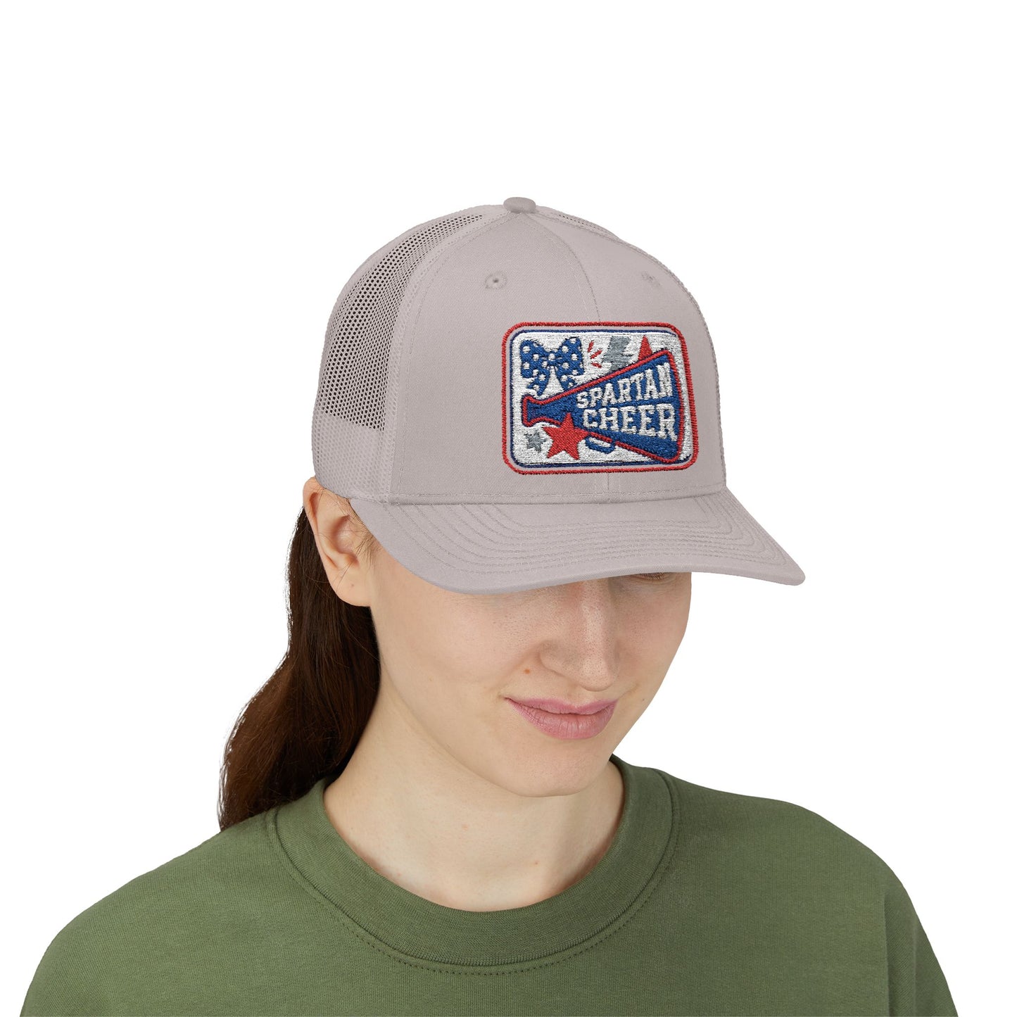 Spartan Cheer Embroidered Trucker Snapback
