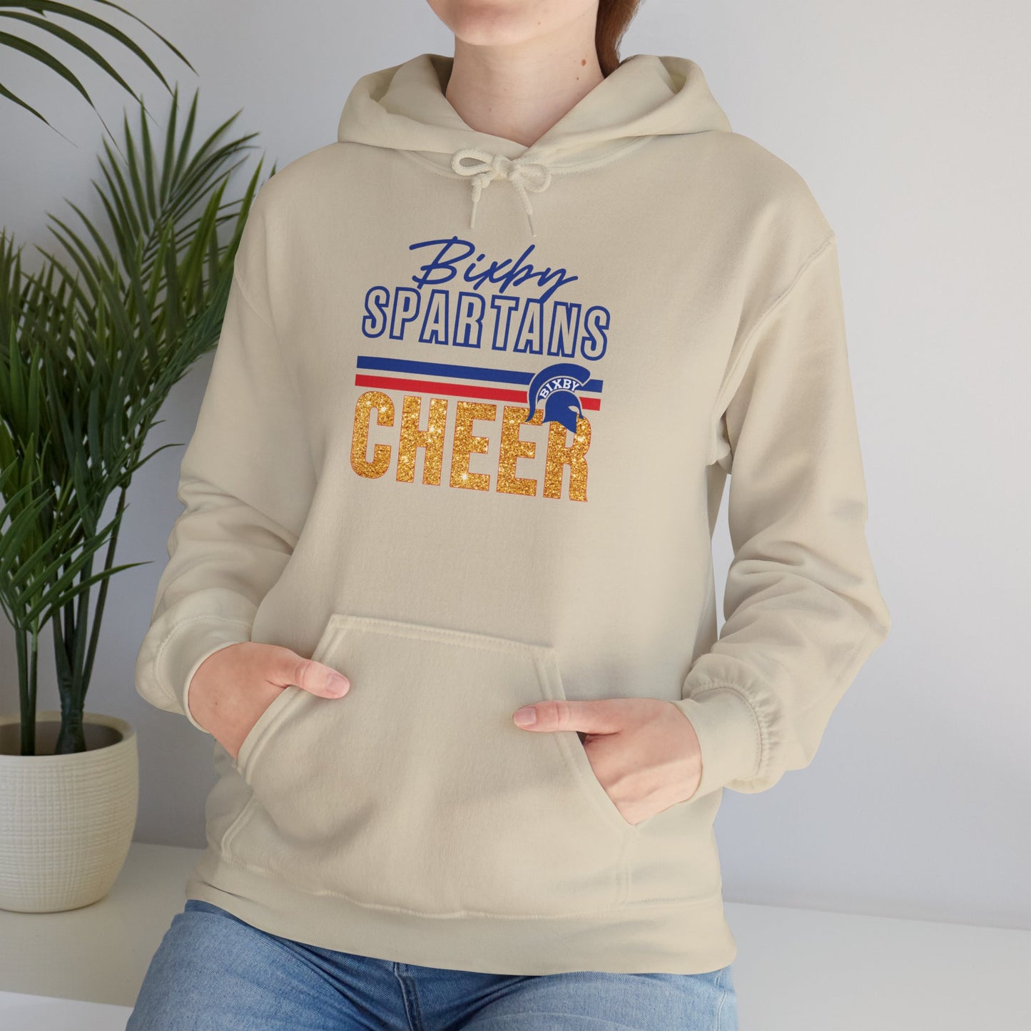 Bixby Spartans Cheer Gildan Hoodie