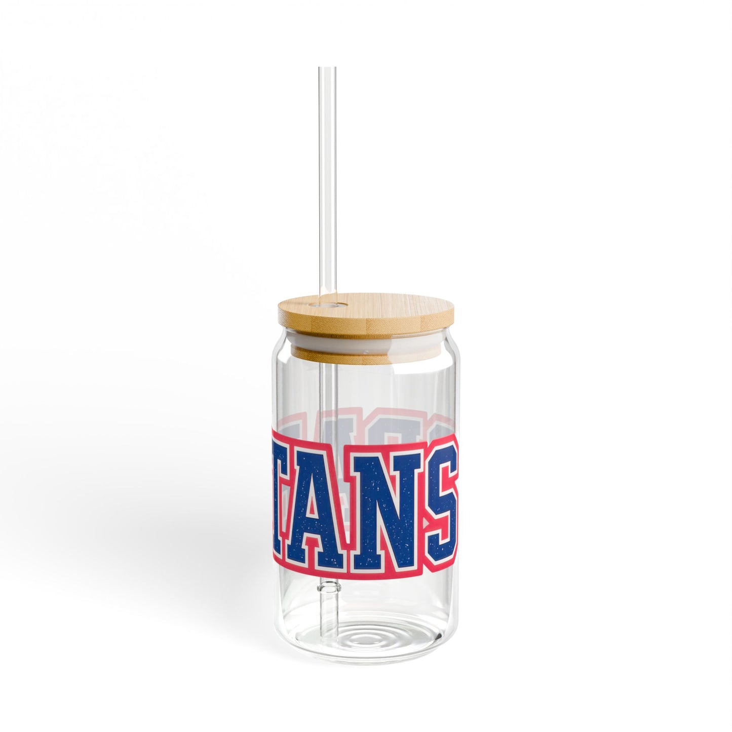 Spartan Distressed Letter Sipper Glass, 16oz