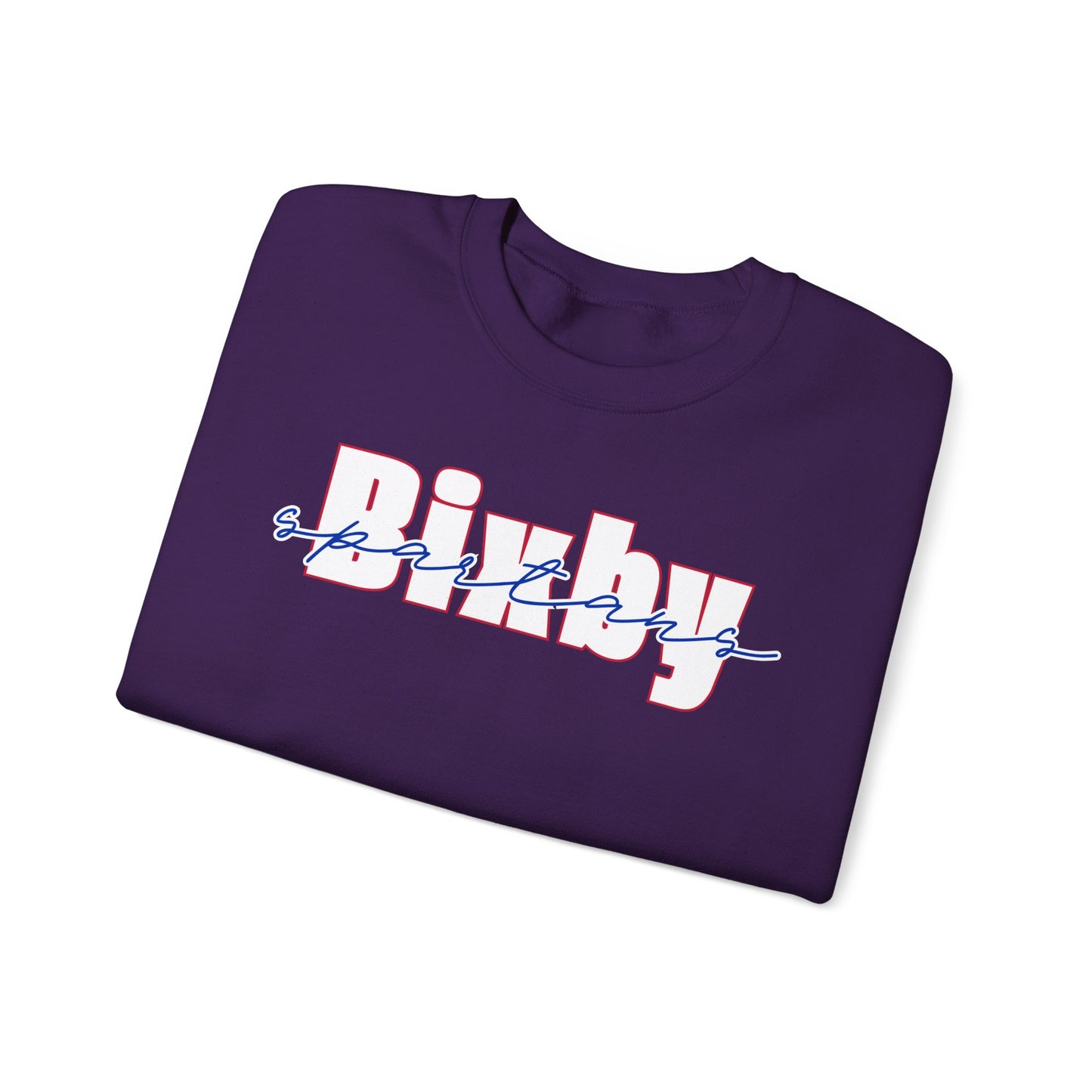 Bixby Spartans Cursive Gildan Sweatshirt