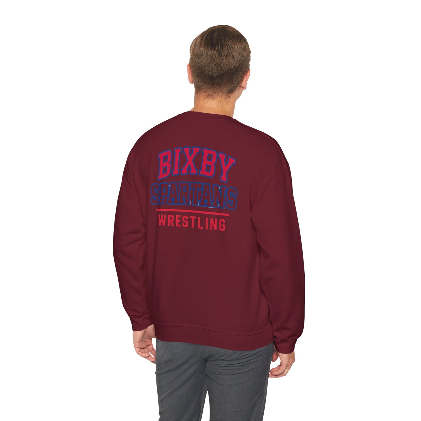 Bixby Spartan Wrestling Gildan Sweatshirt
