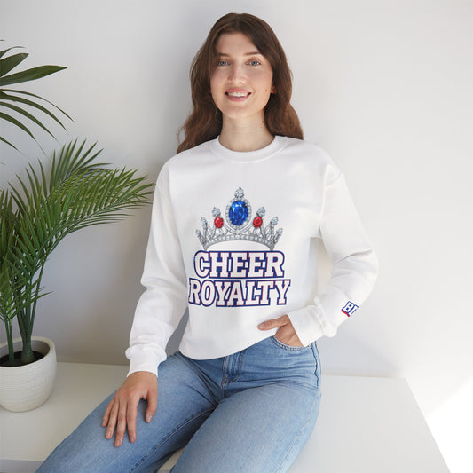 Cheer Royalty With Sleeve Print Gildan Sweatshirt