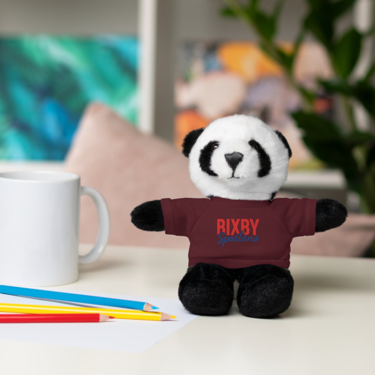 Bixby Spartans Stuffed Animal Logo