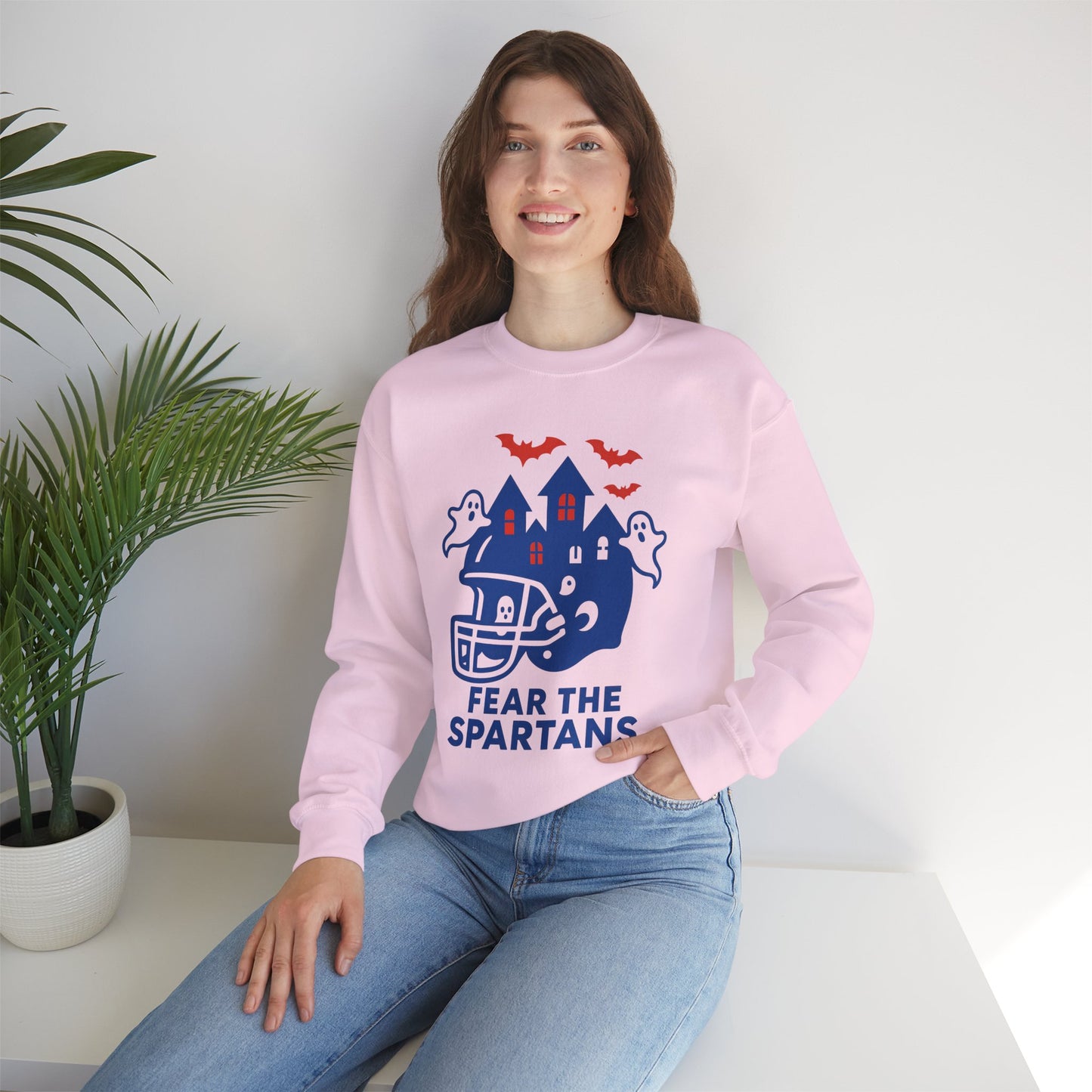 Fear The Spartans Gildan Sweatshirt