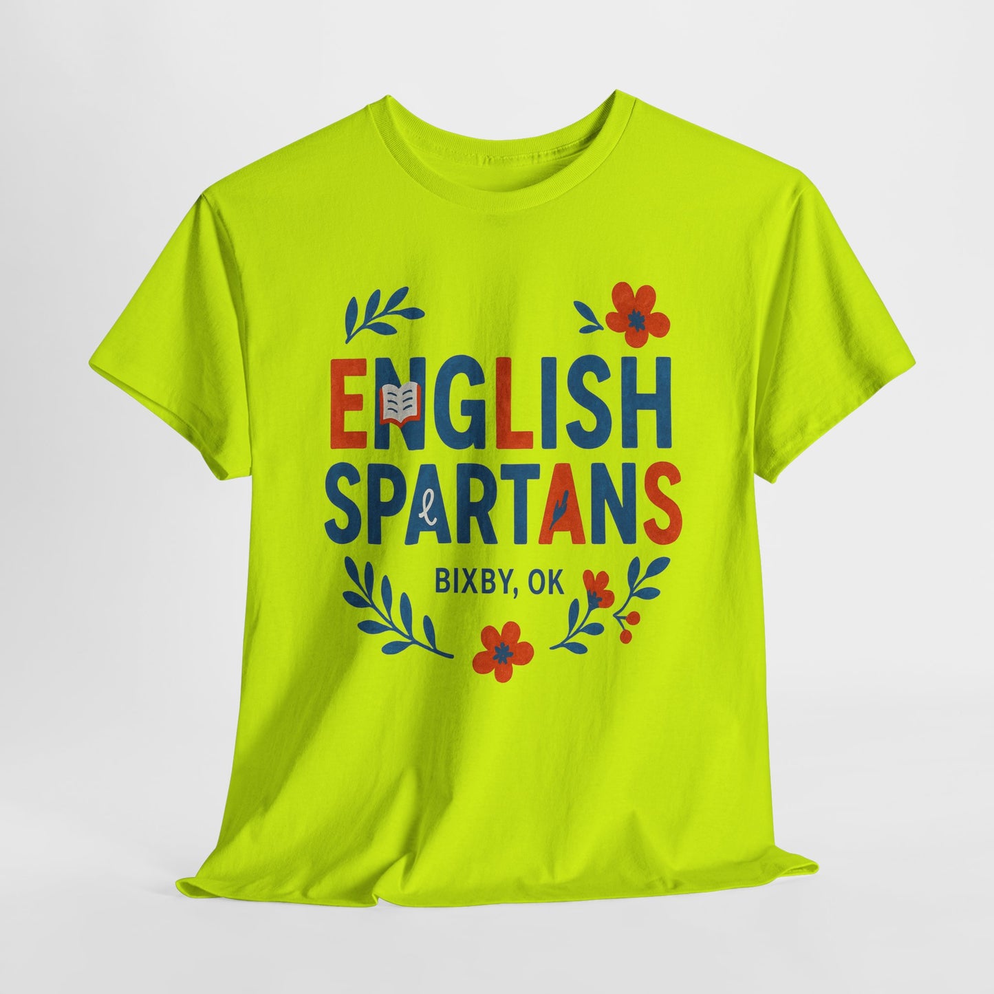 English Floral Spartan Gildan Tee