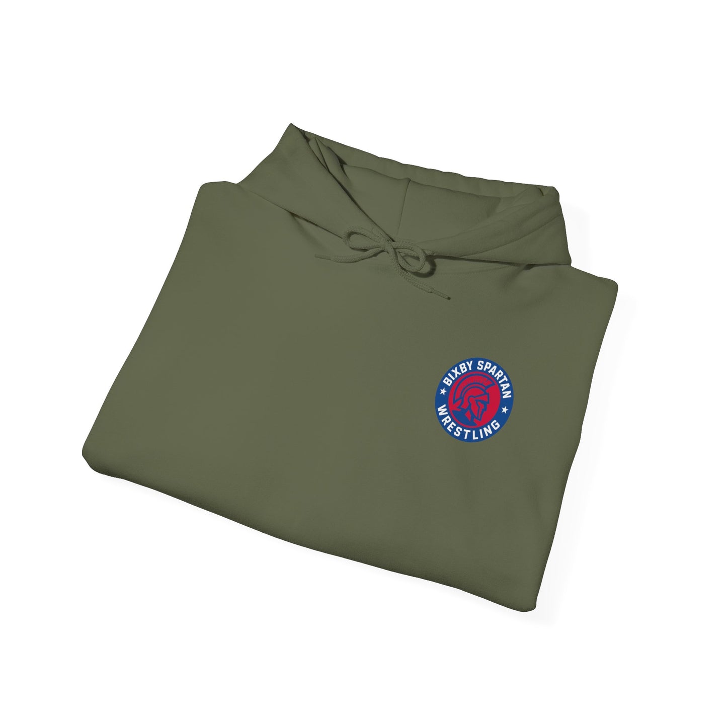 Raised On The Mat Spartan Wrestling Gildan Hoodie