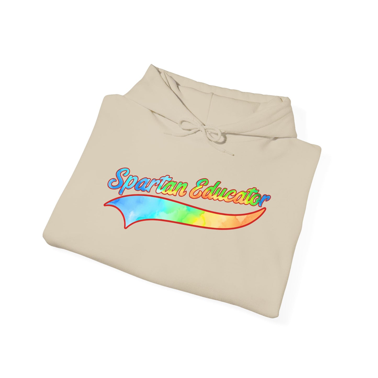 Spartan Educator Tie-Dye Design Gildan Hoodie