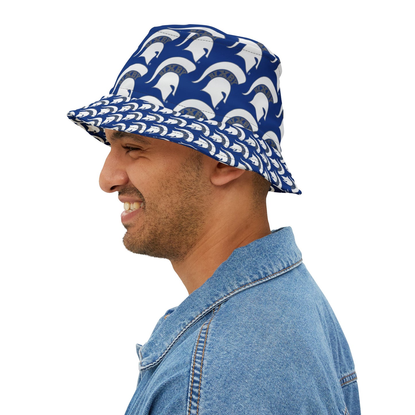 Spartan White Logo Bucket Hat