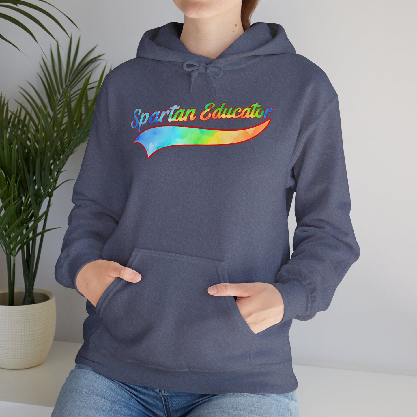 Spartan Educator Tie-Dye Design Gildan Hoodie