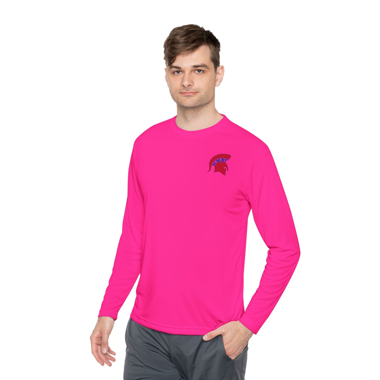 Spartan White Logo Long-Sleeve Sport-Tek Pullover