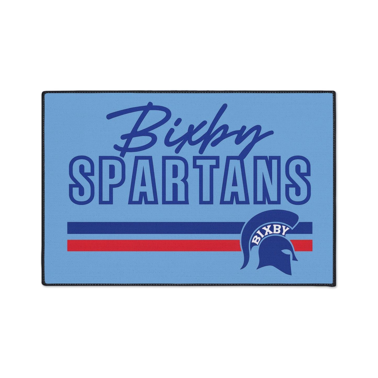 Bixby Spartans Heavy Duty Rubber Backed Floor Mat