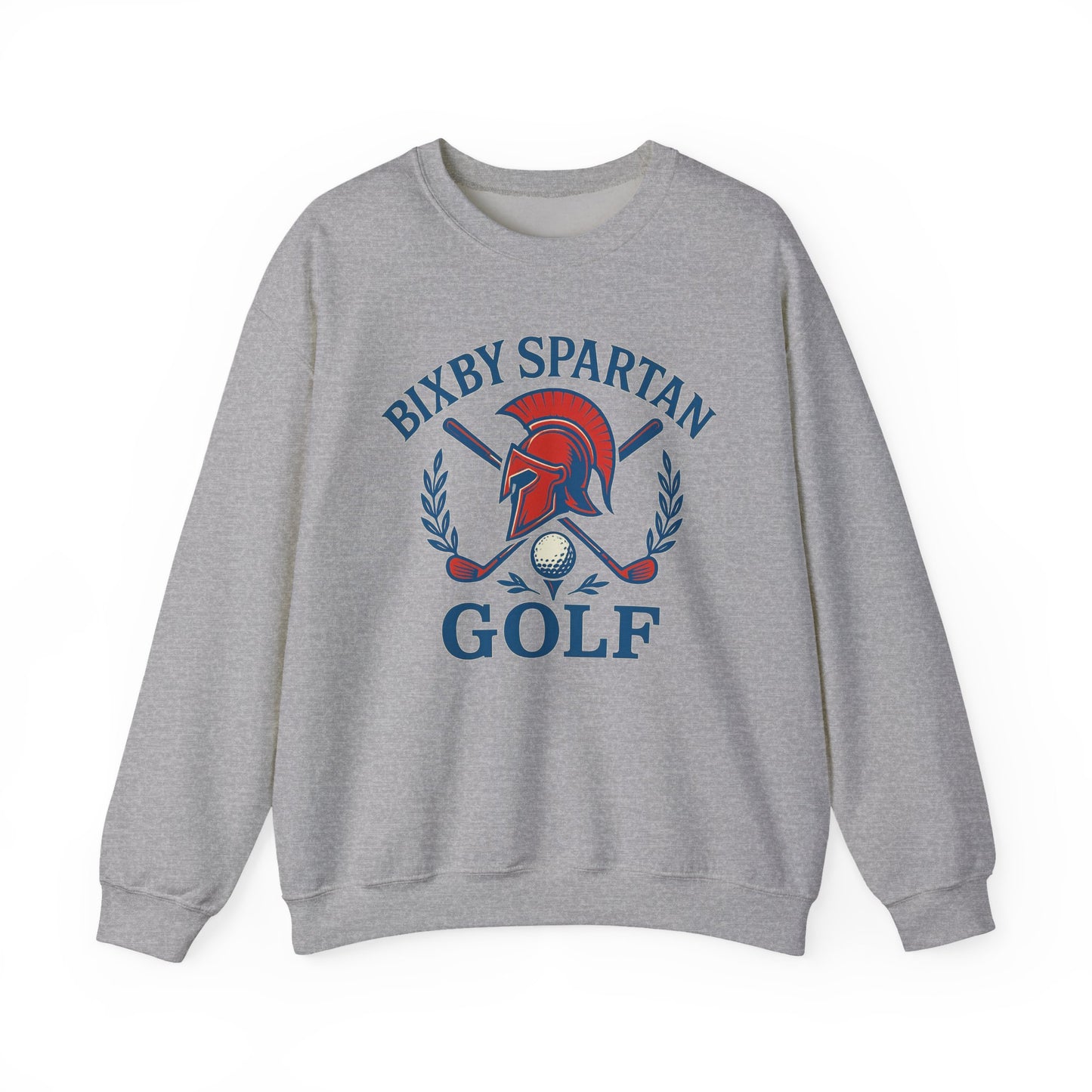 Bixby Spartan Golf Crest Gildan Sweatshirt