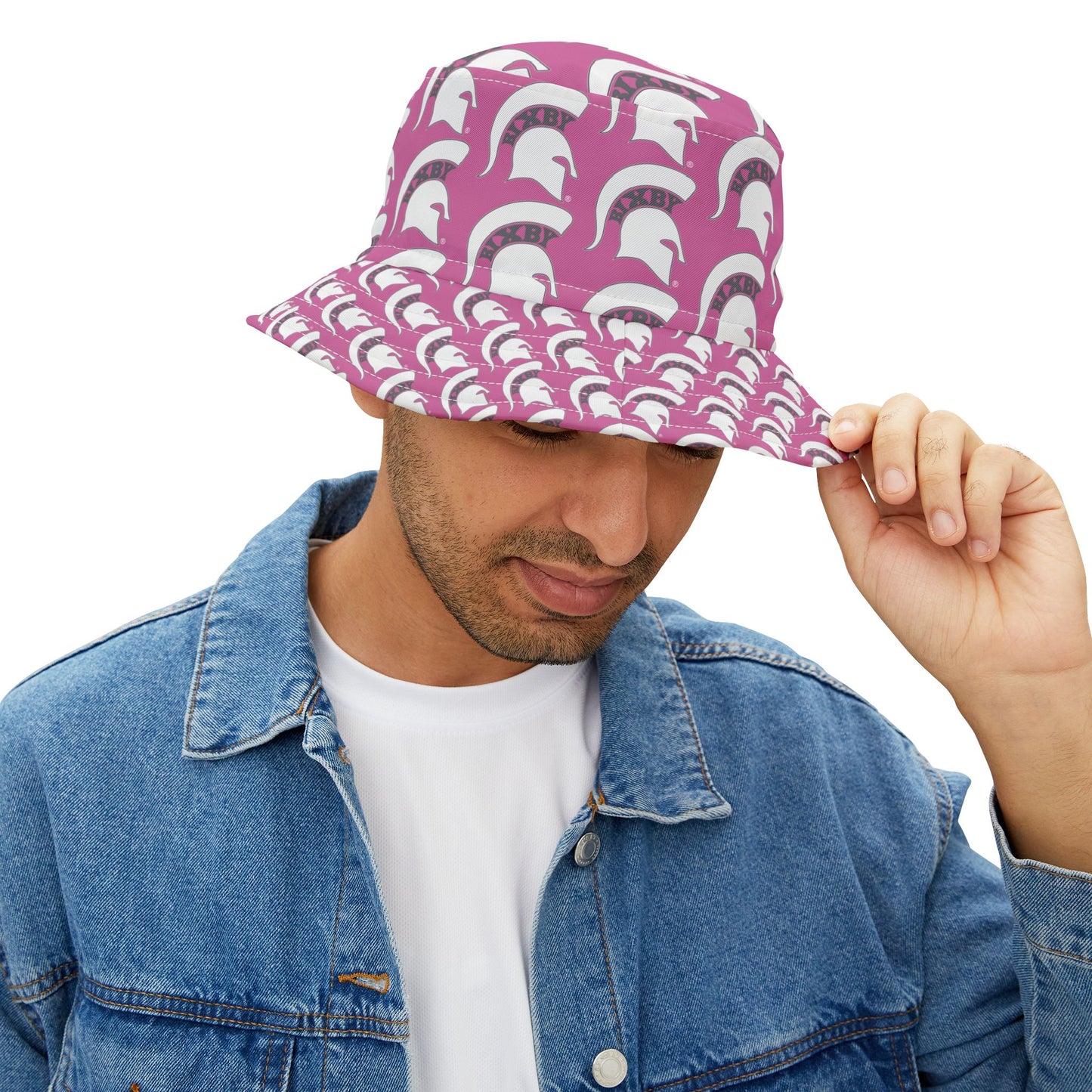 Spartan White Logo Bucket Hat